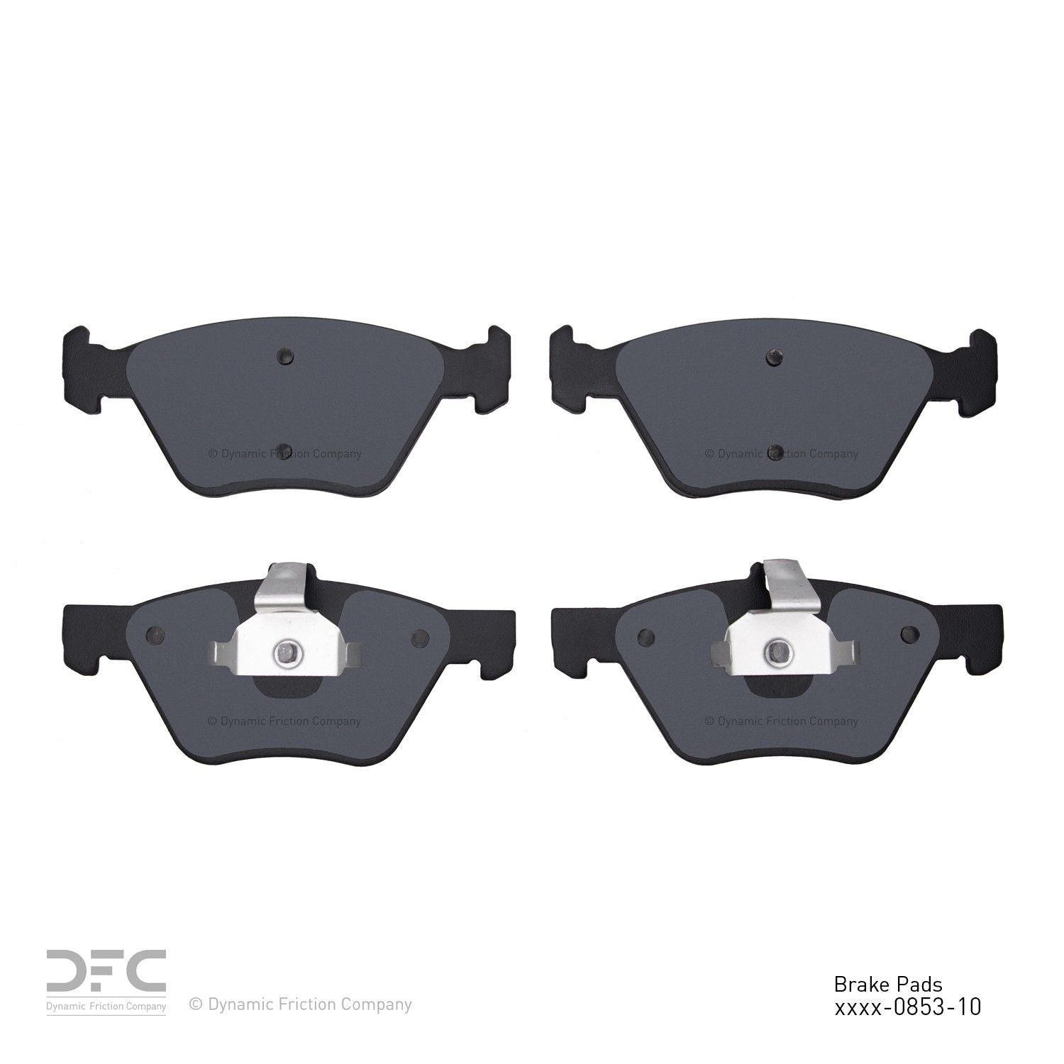 dynamic friction company disc brake pad set  frsport 1551-0853-10