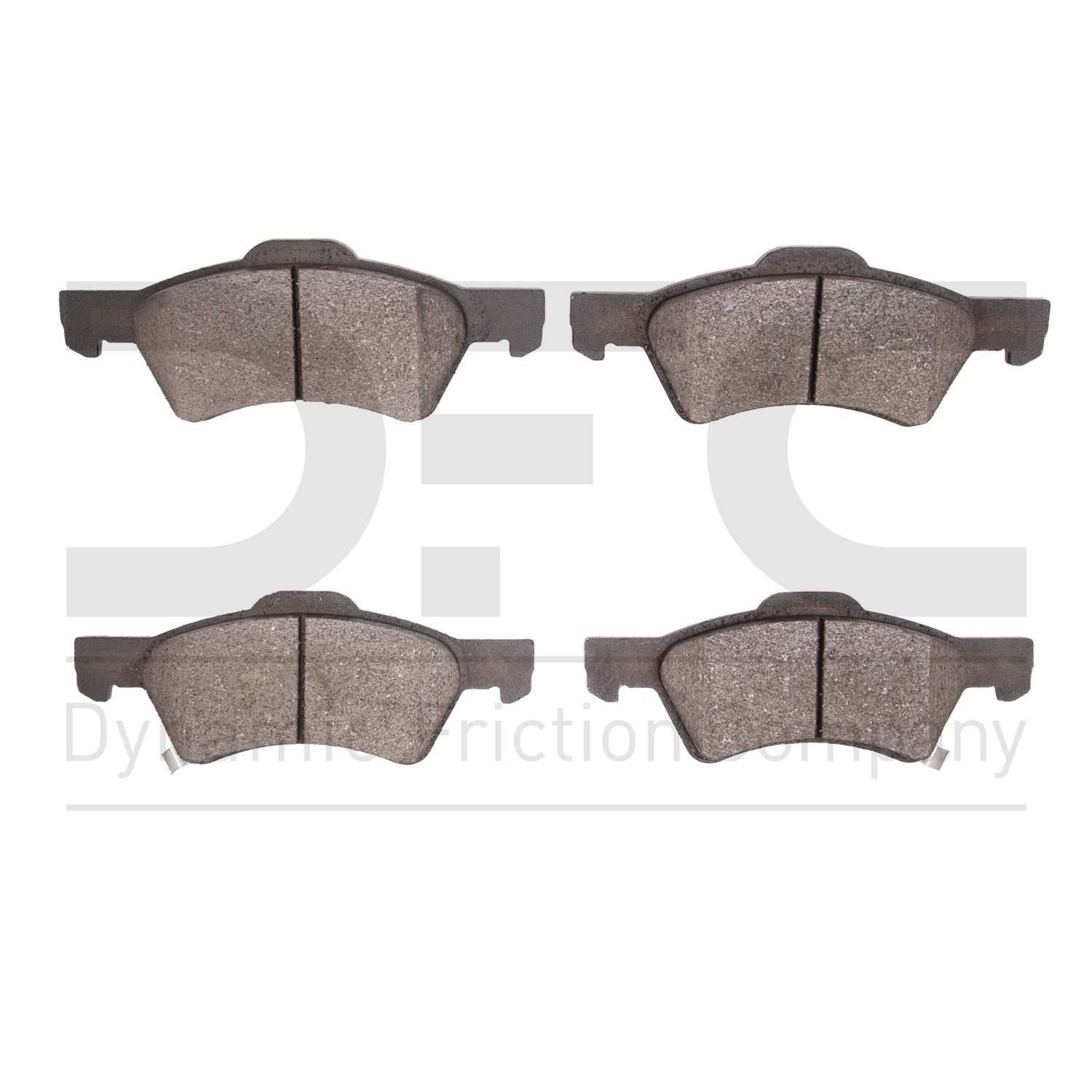 Dynamic Friction Company Disc Brake Pad Set  top view frsport 1551-0857-00