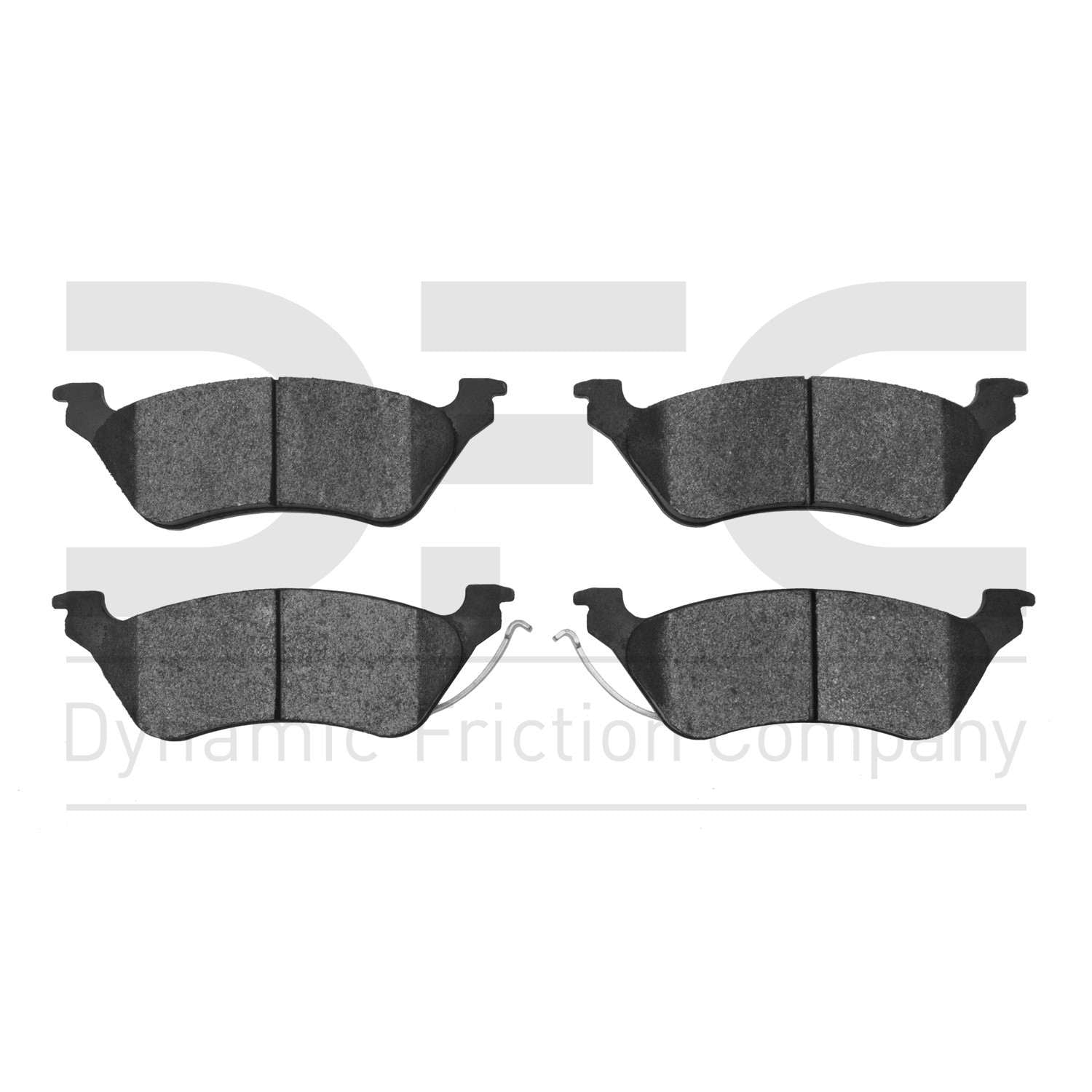 Dynamic Friction Company Disc Brake Pad Set  top view frsport 1551-0858-00