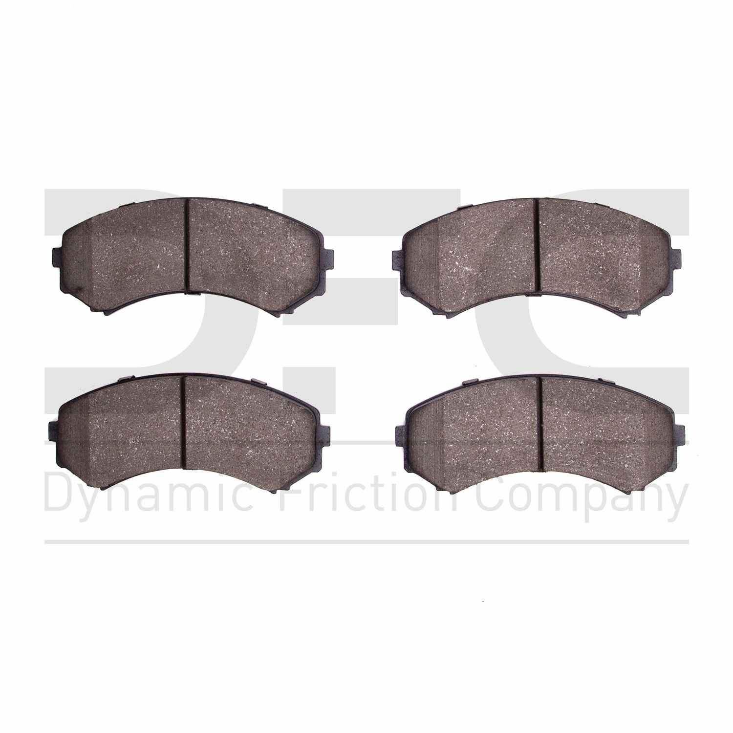 Dynamic Friction Company Disc Brake Pad Set  top view frsport 1551-0867-00