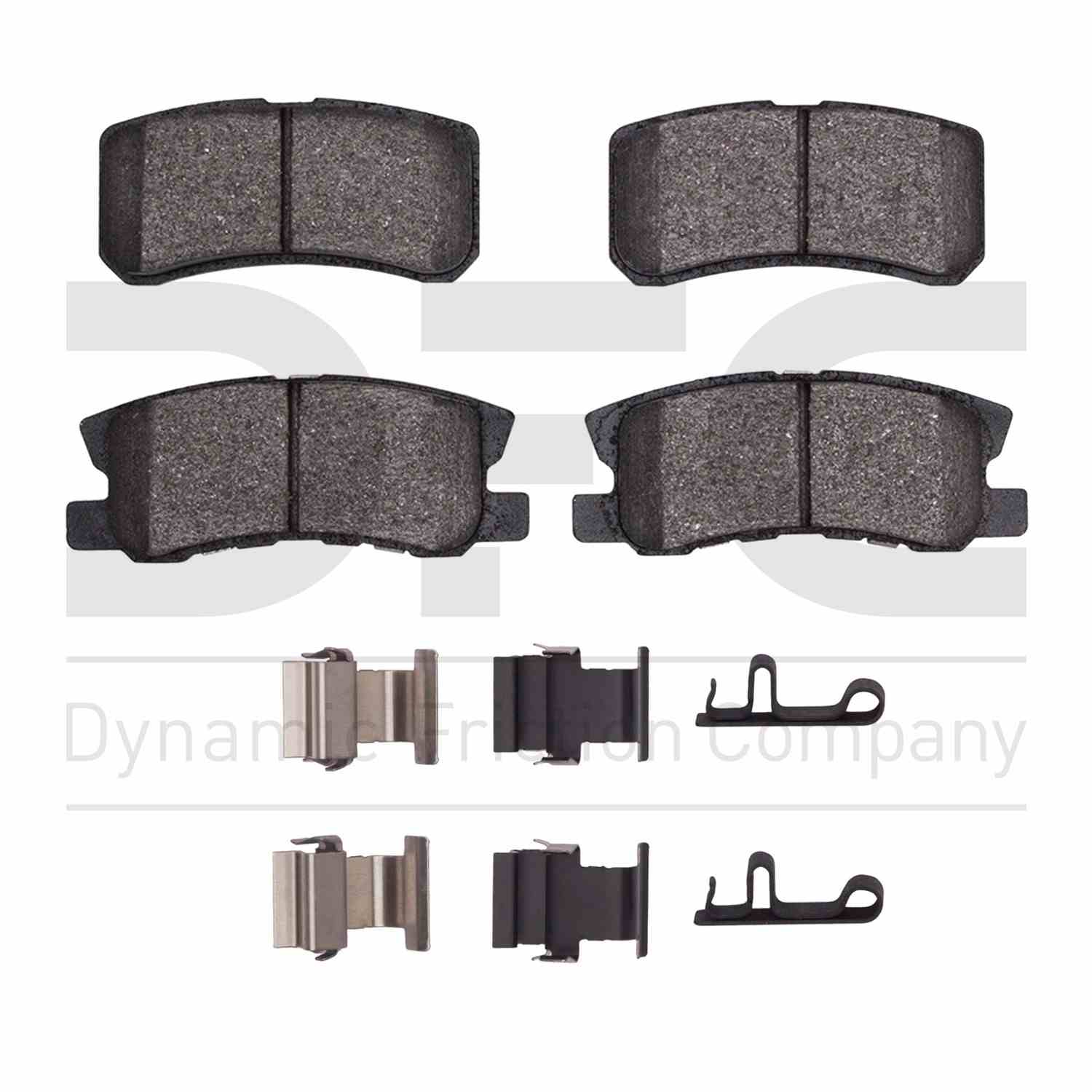 Dynamic Friction Company Disc Brake Pad Set  top view frsport 1551-0868-01