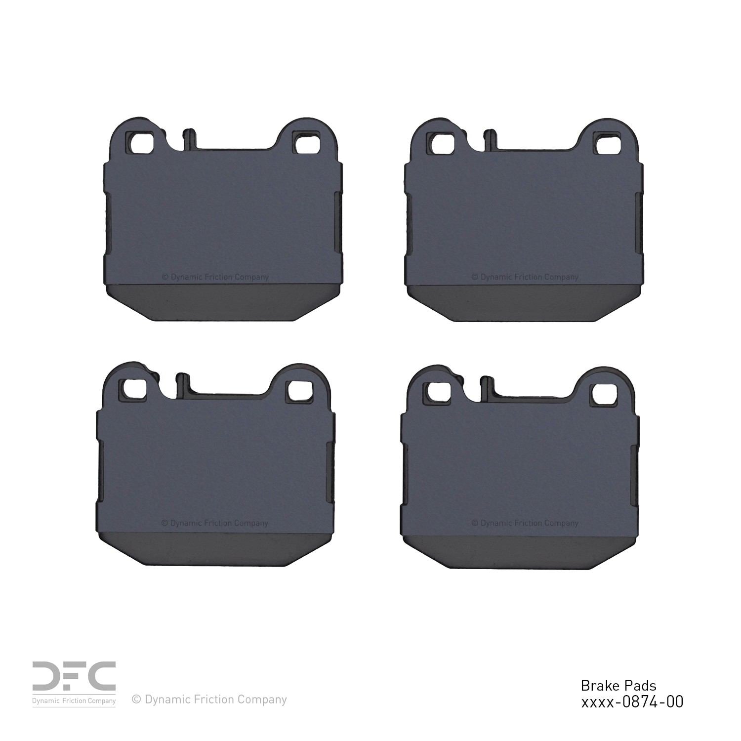 dynamic friction company disc brake pad set  frsport 1551-0874-00