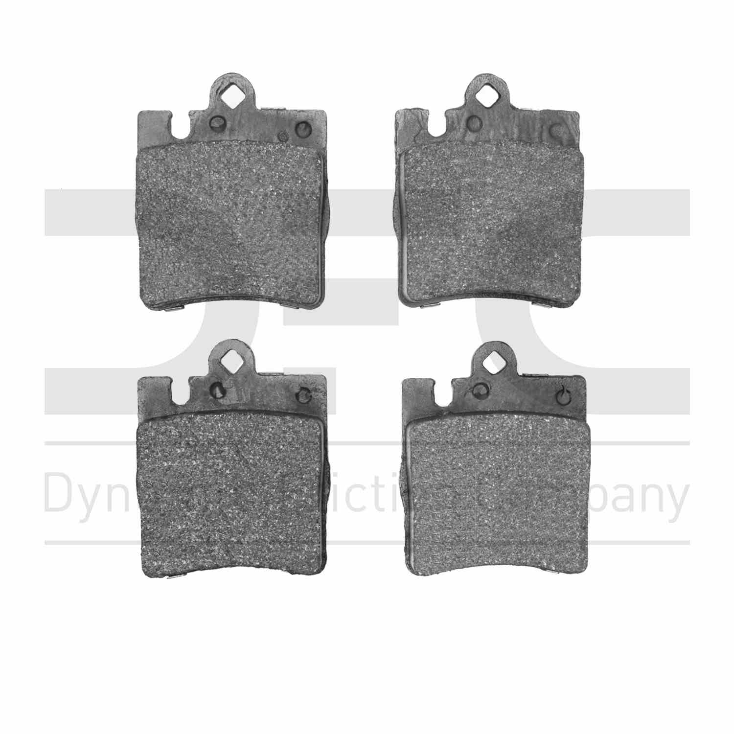 Dynamic Friction Company Disc Brake Pad Set  top view frsport 1551-0876-00