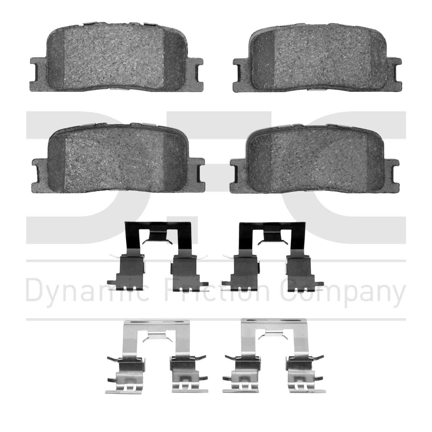 dynamic friction company disc brake pad set  frsport 1551-0885-02