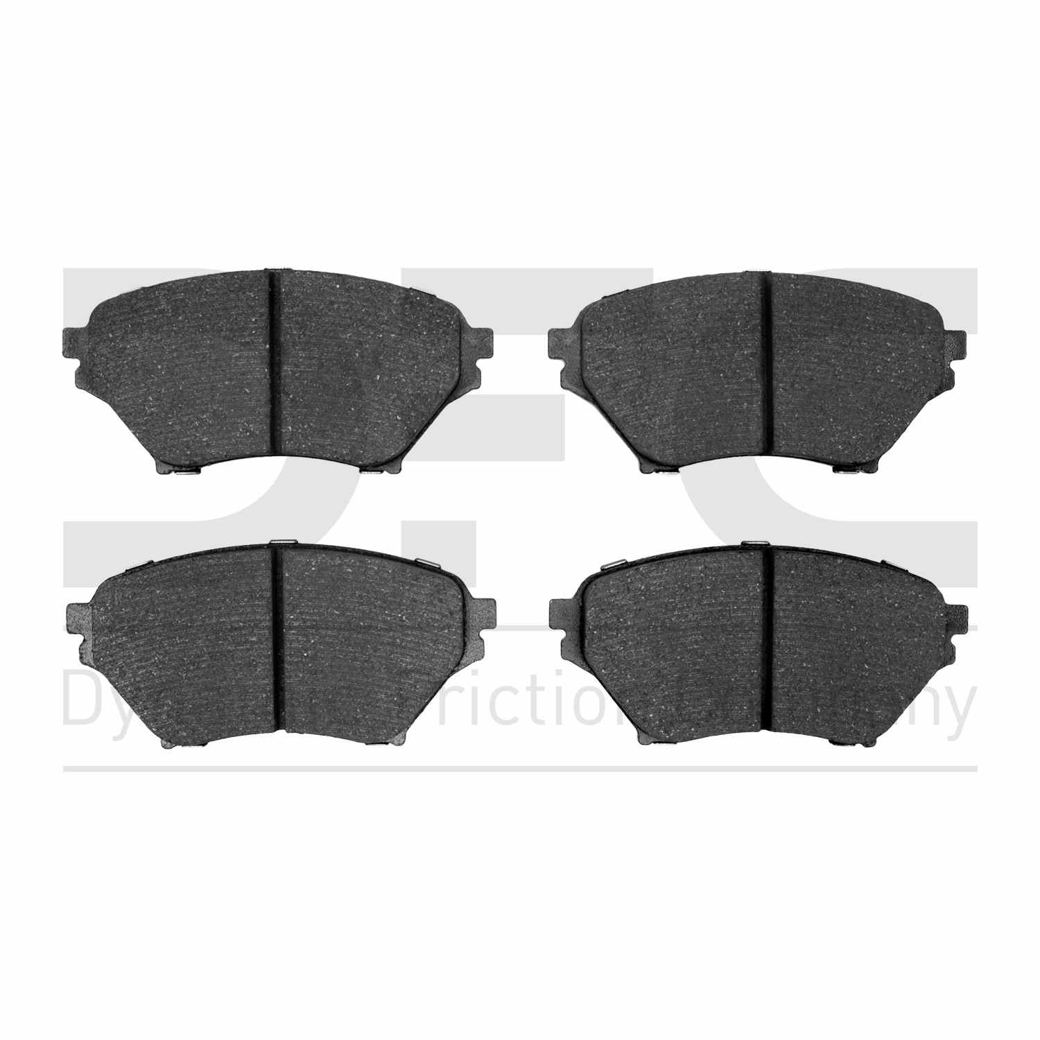 Dynamic Friction Company Disc Brake Pad Set  top view frsport 1551-0890-00