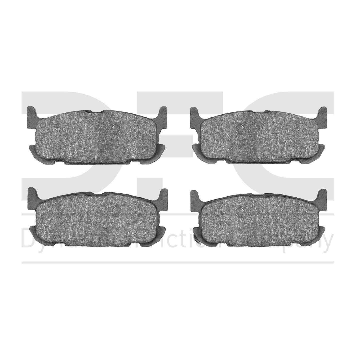 Dynamic Friction Company Disc Brake Pad Set  top view frsport 1551-0891-00