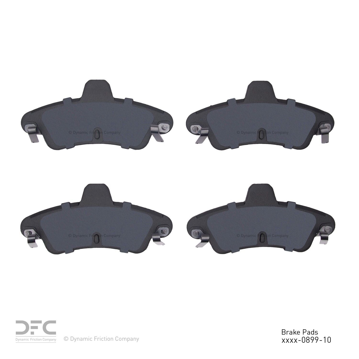 dynamic friction company disc brake pad set  frsport 1551-0899-10