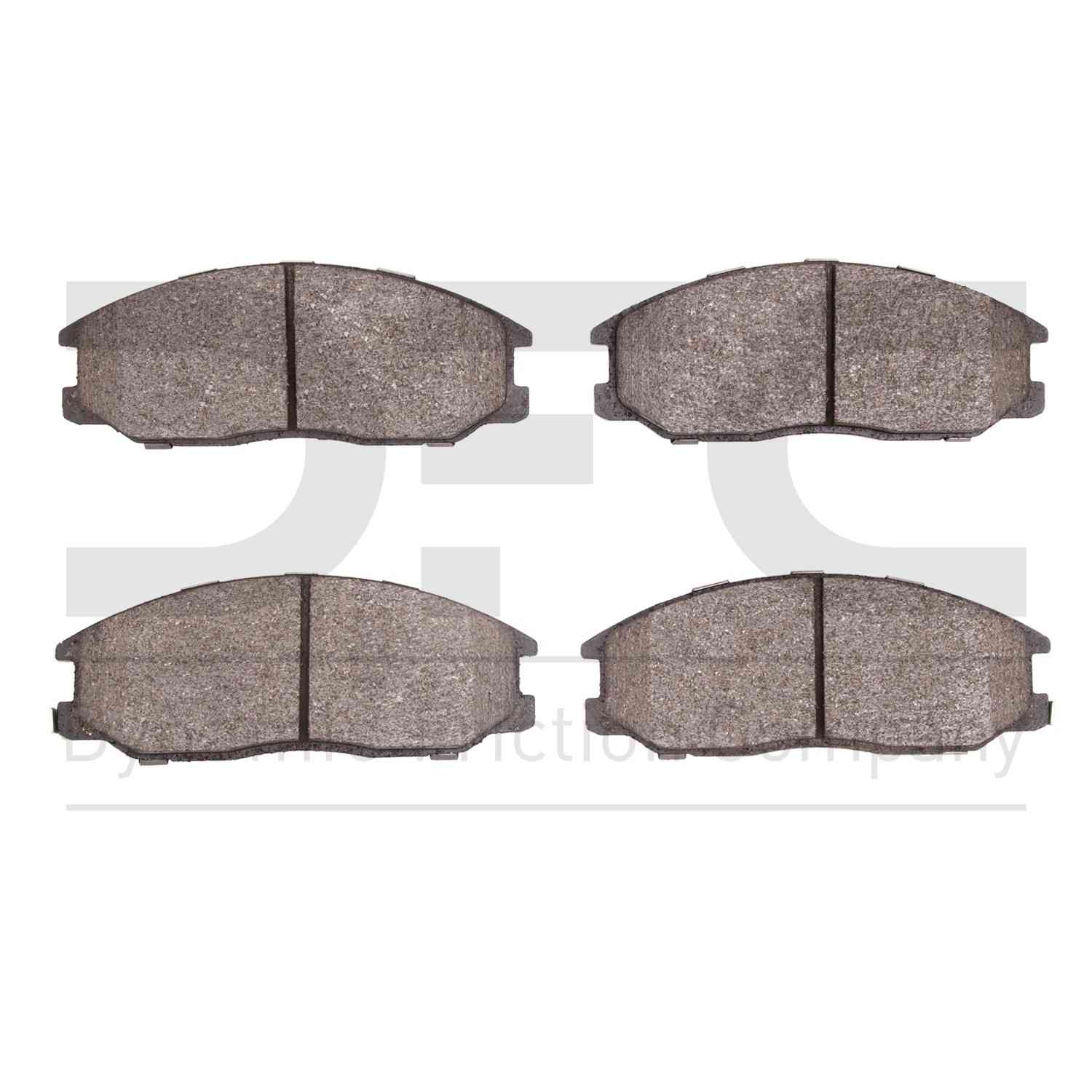 Dynamic Friction Company Disc Brake Pad Set  top view frsport 1551-0903-00