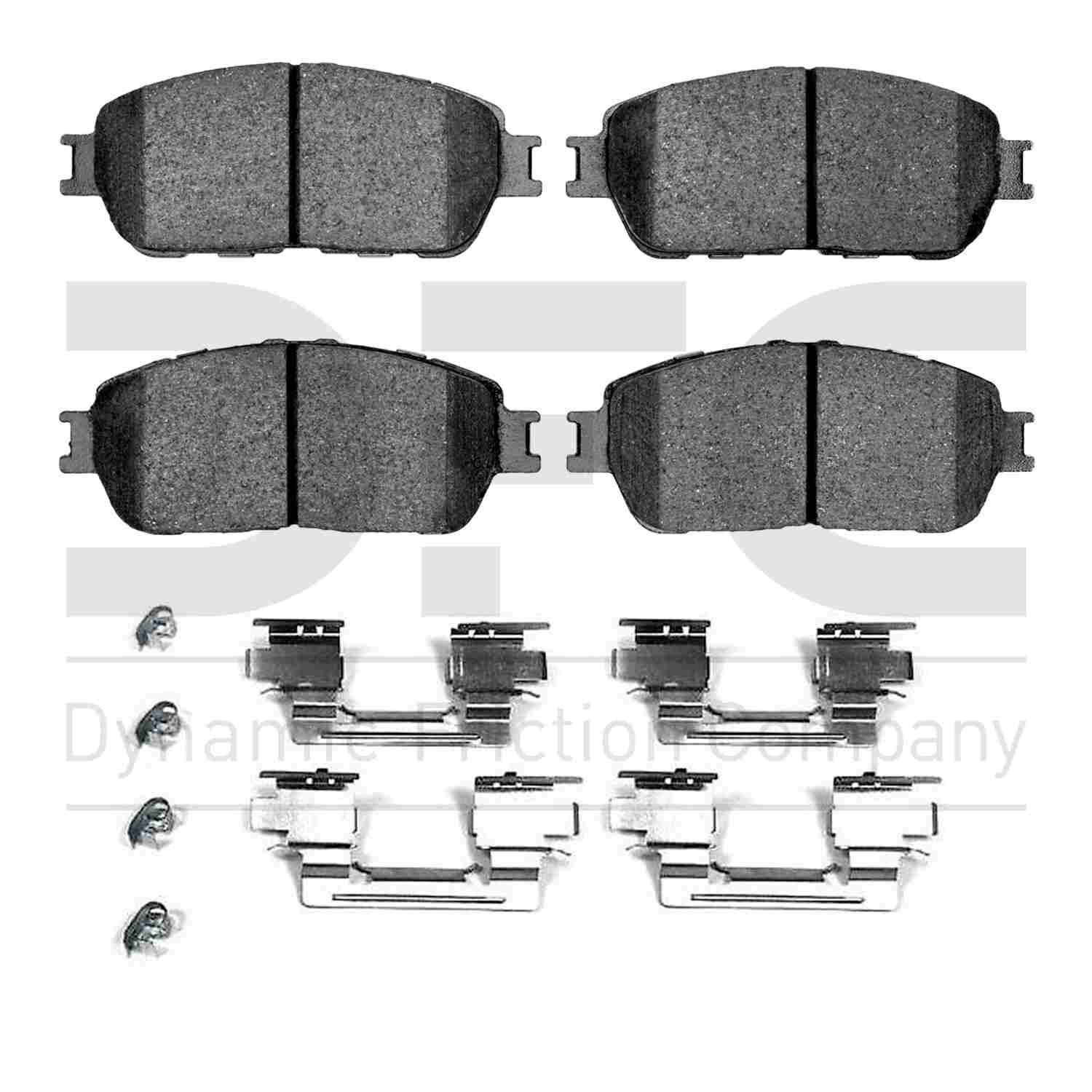 dynamic friction company disc brake pad set  frsport 1551-0906-11