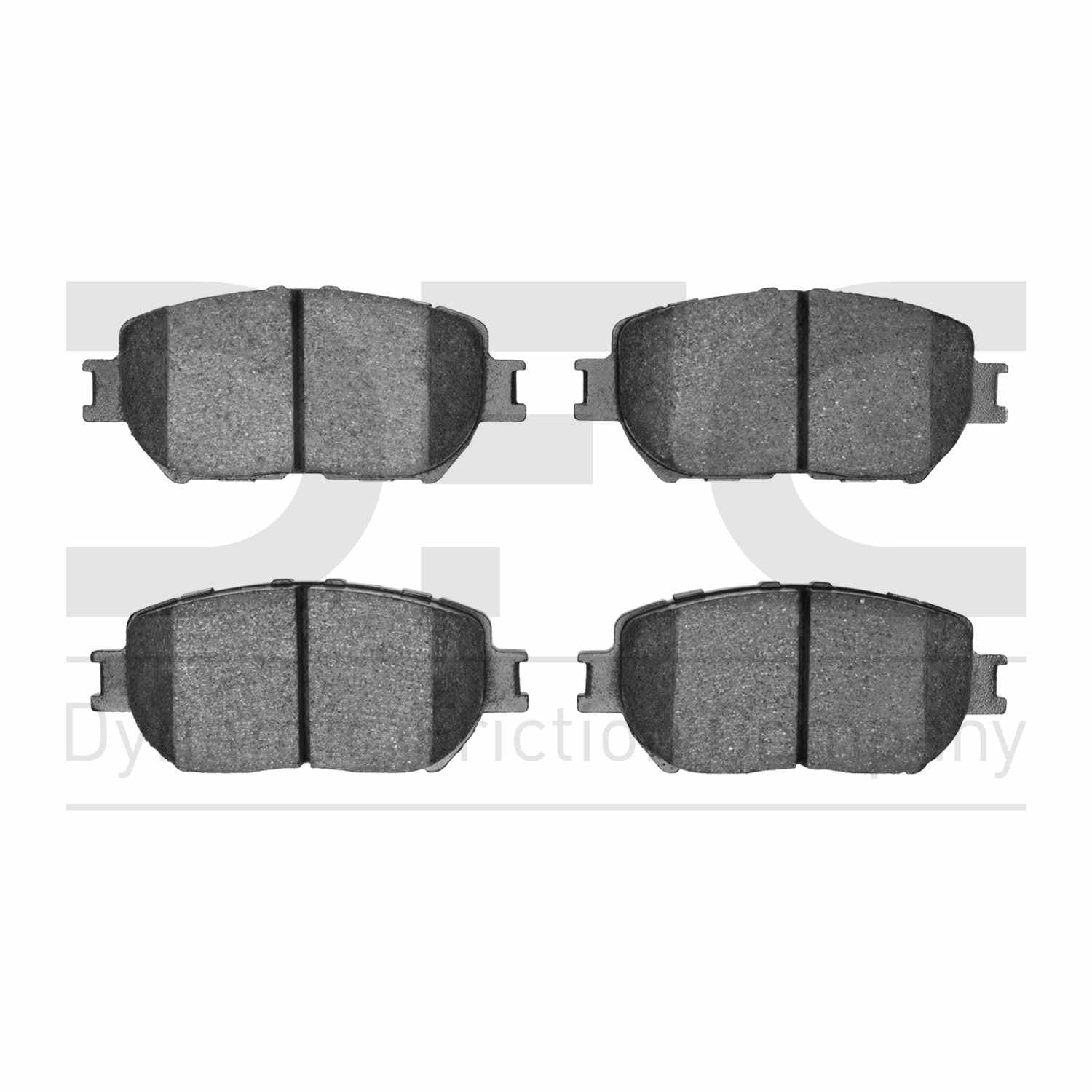 Dynamic Friction Company Disc Brake Pad Set  top view frsport 1551-0908-00