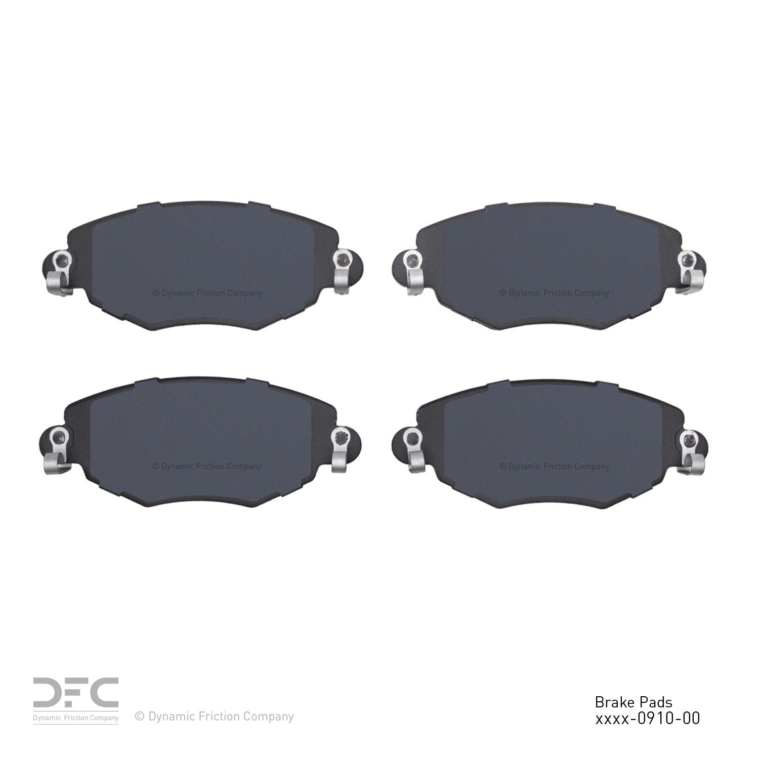 dynamic friction company disc brake pad set  frsport 1551-0910-00