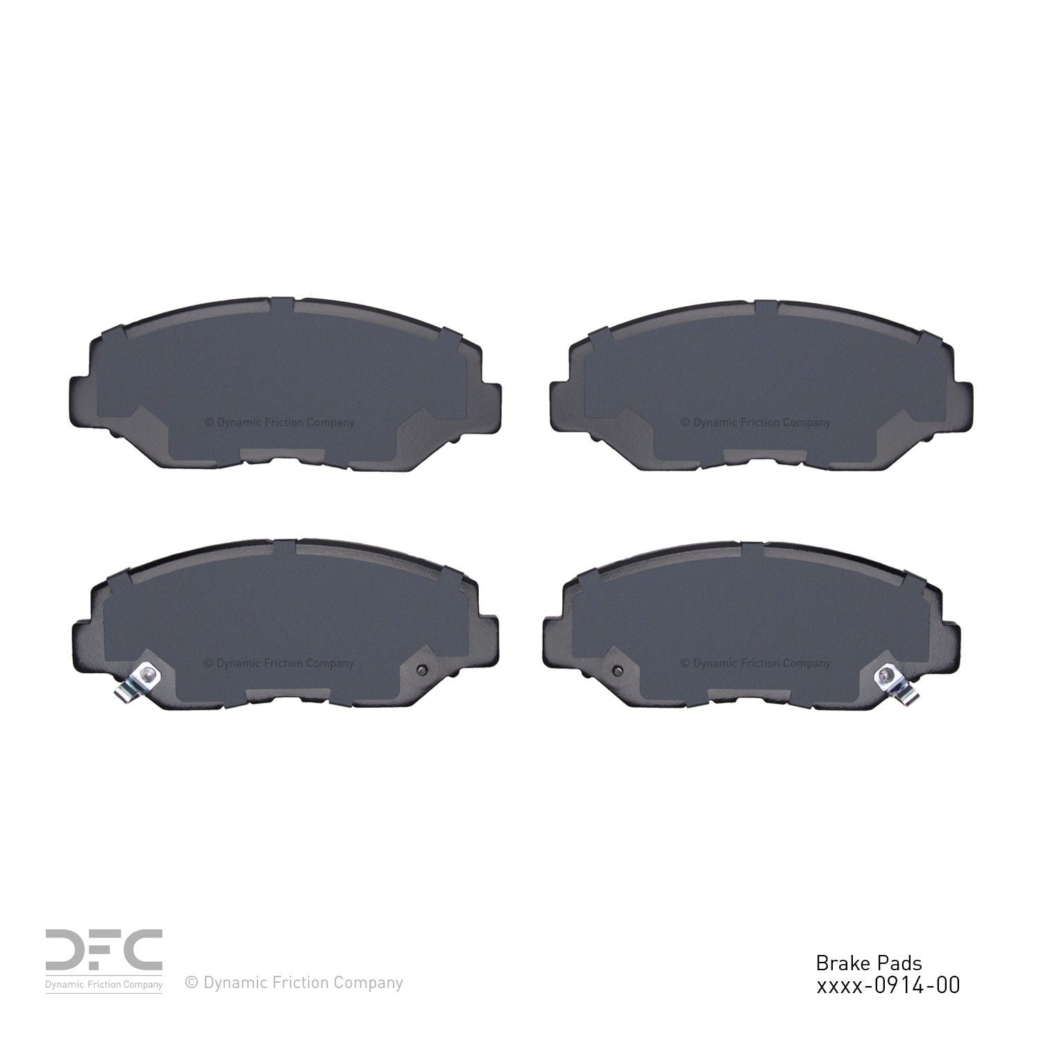 dynamic friction company disc brake pad set  frsport 1551-0914-00