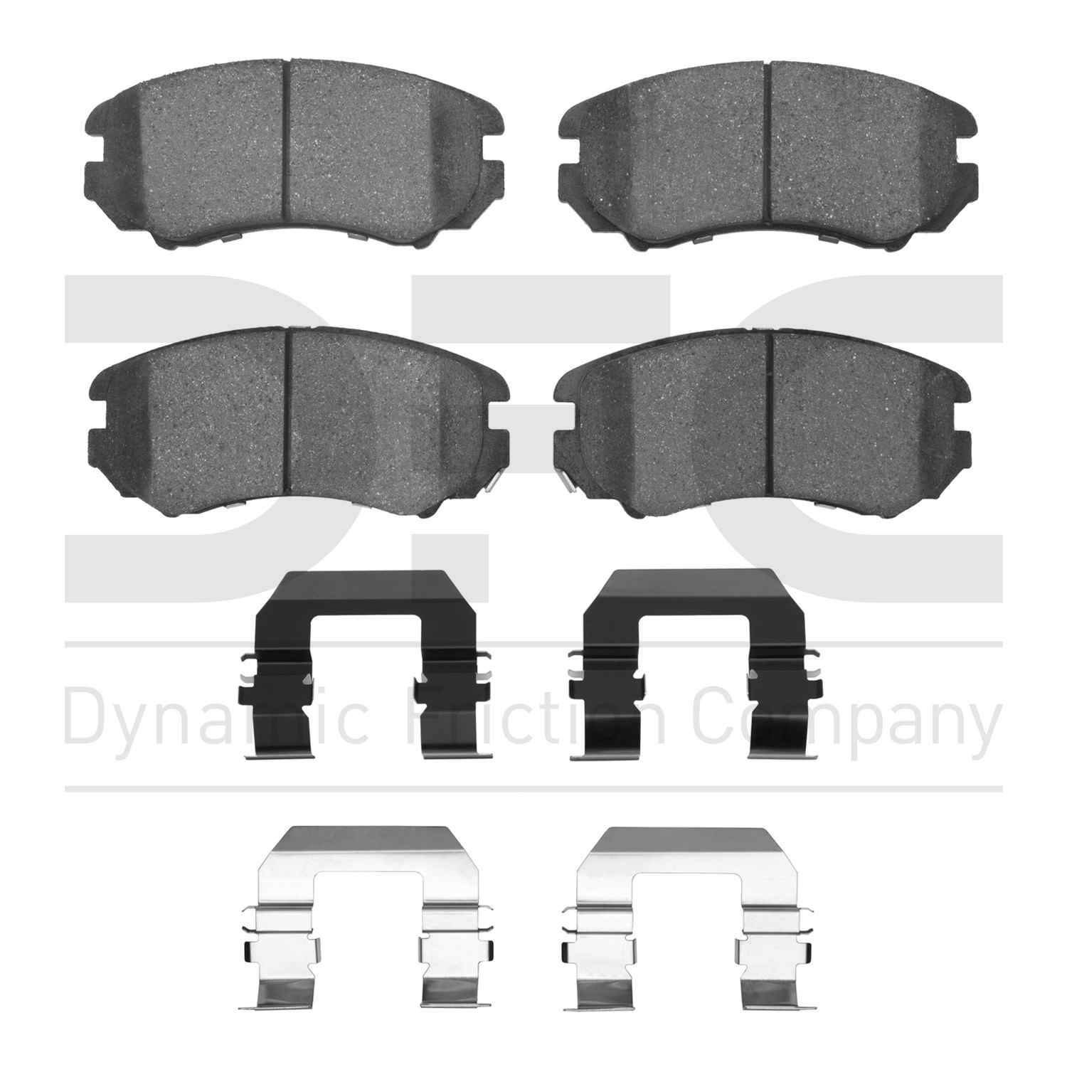 Dynamic Friction Company Disc Brake Pad Set  top view frsport 1551-0924-01