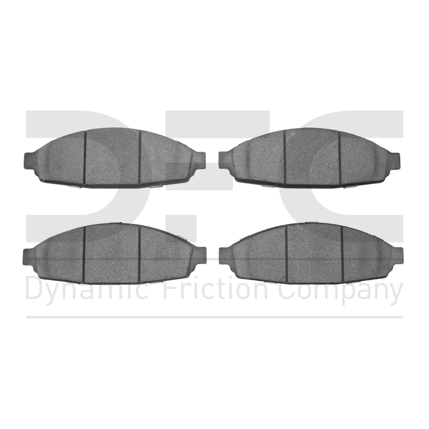 Dynamic Friction Company Disc Brake Pad Set  top view frsport 1551-0931-00