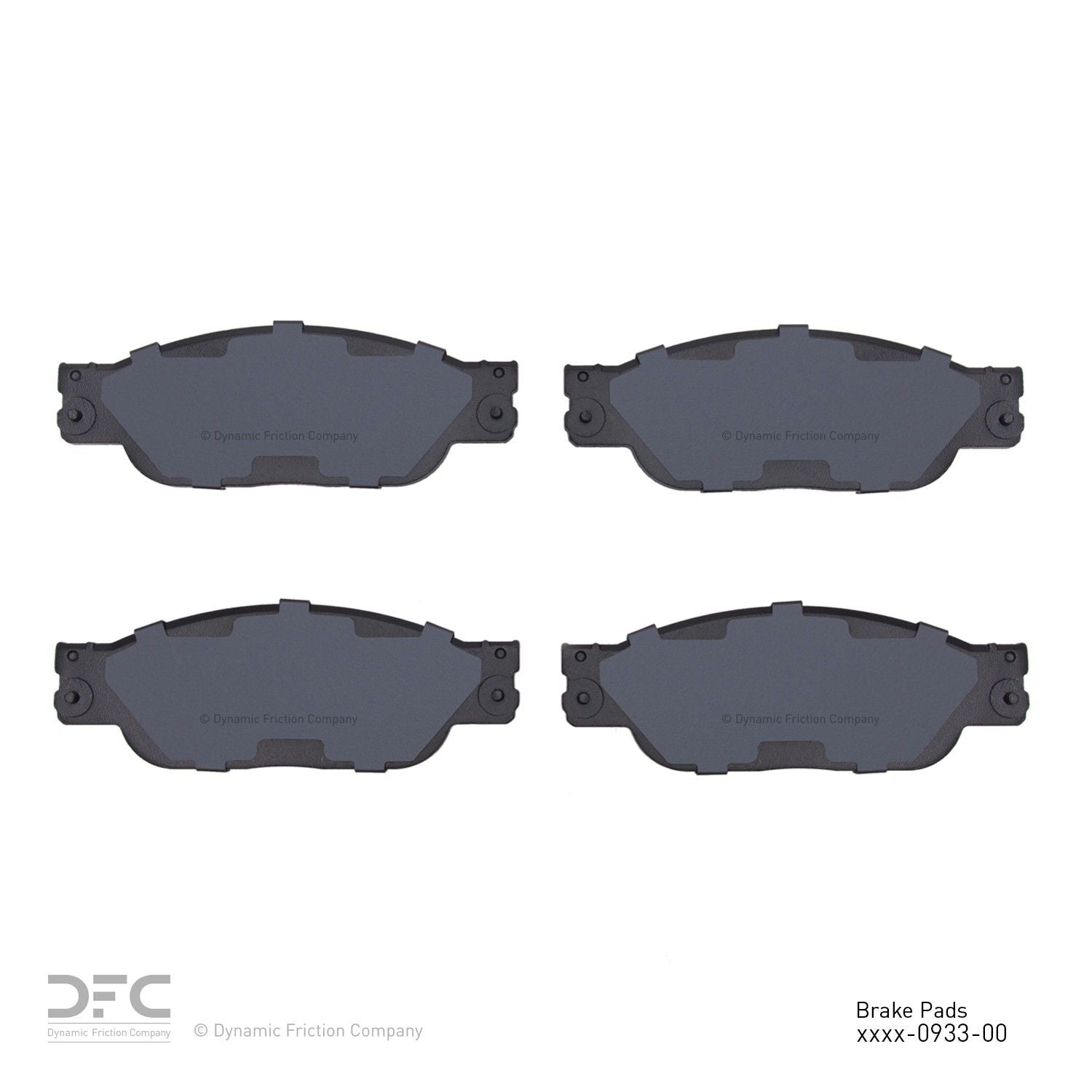 dynamic friction company disc brake pad set  frsport 1551-0933-00