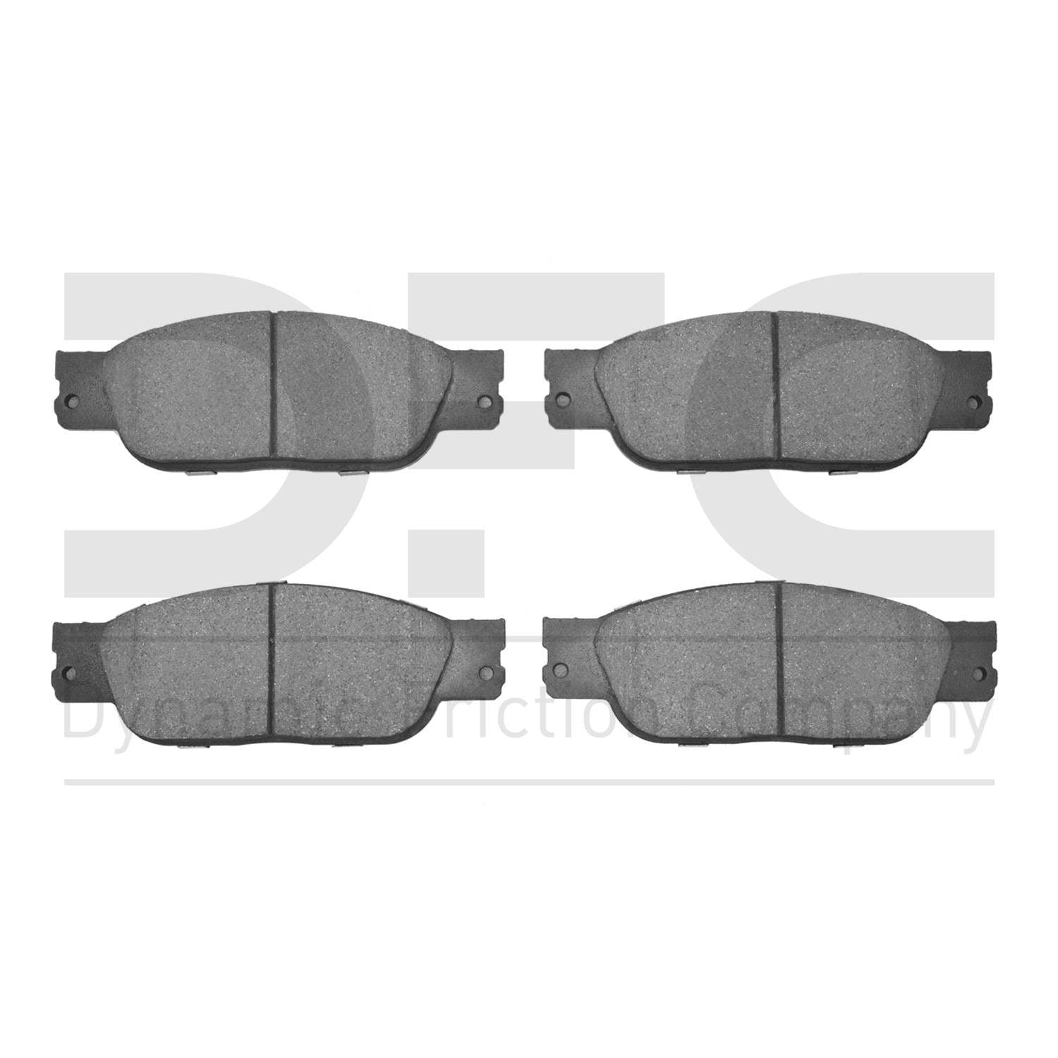 Dynamic Friction Company Disc Brake Pad Set  top view frsport 1551-0933-00