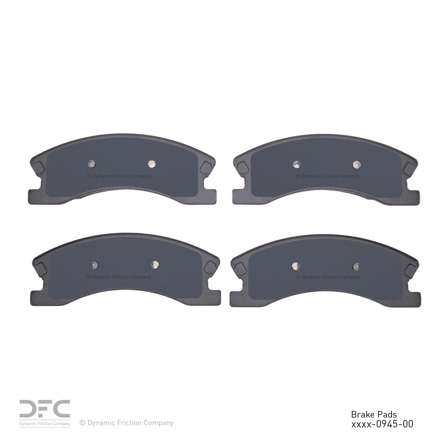 dynamic friction company disc brake pad set  frsport 1551-0945-00