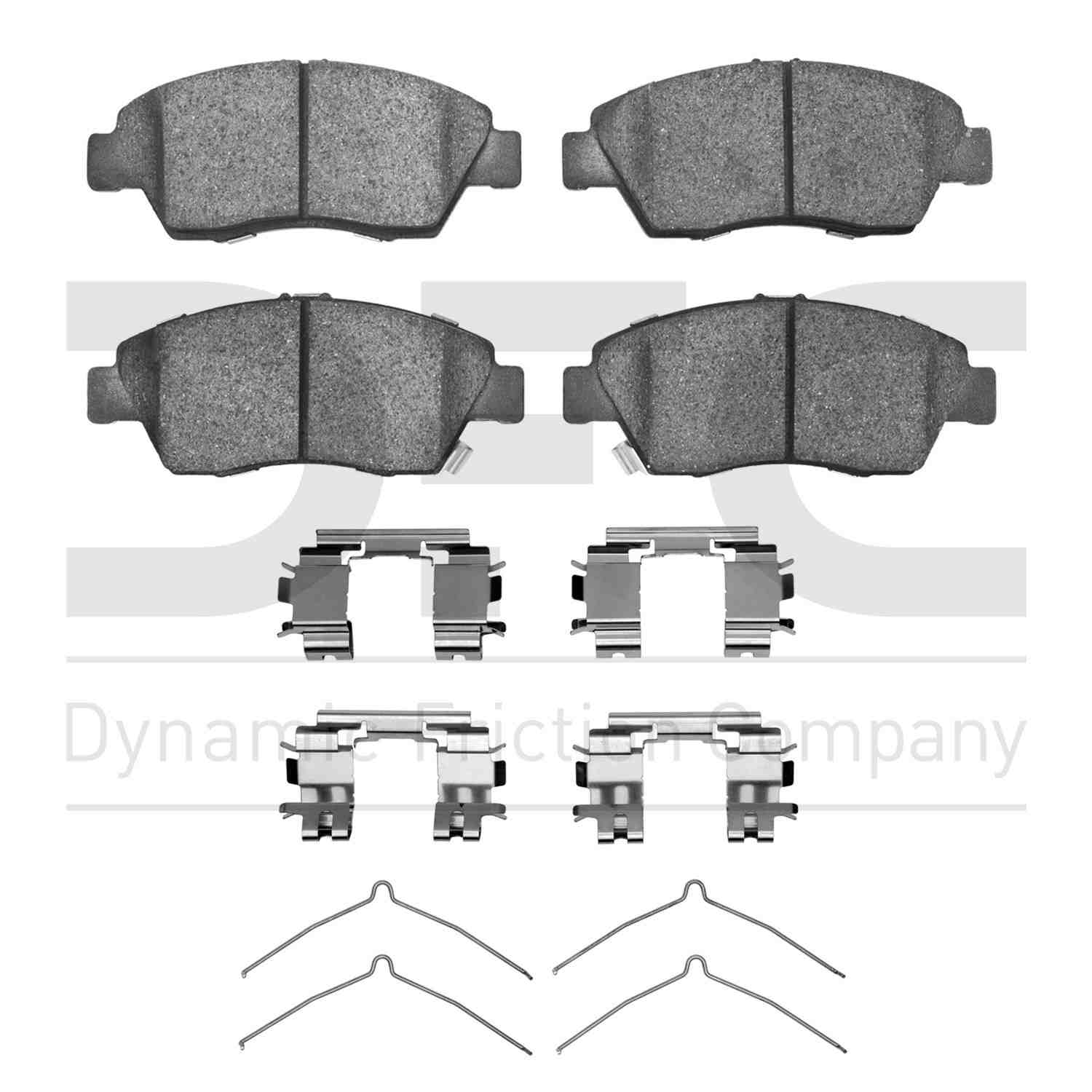 Dynamic Friction Company Disc Brake Pad Set  top view frsport 1551-0948-01