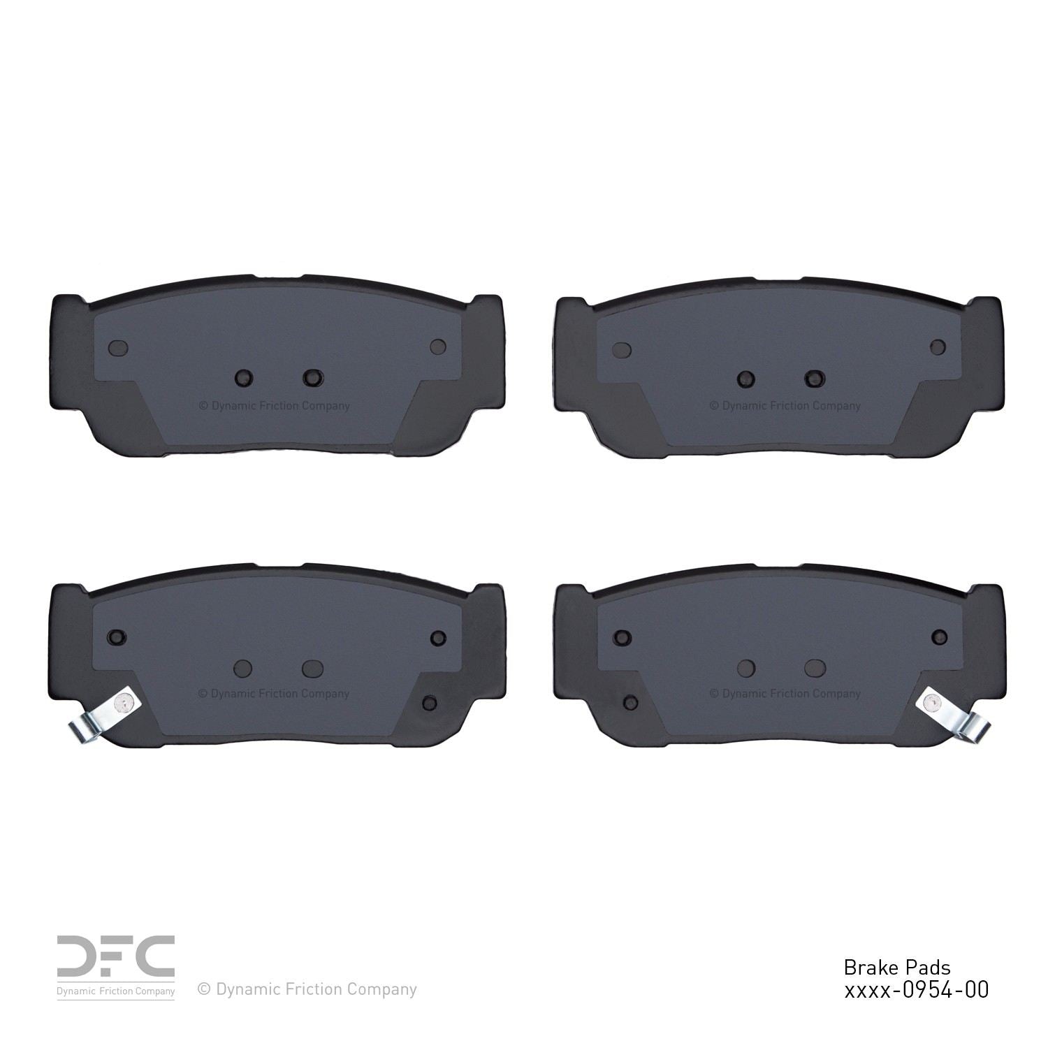 dynamic friction company disc brake pad set  frsport 1551-0954-00