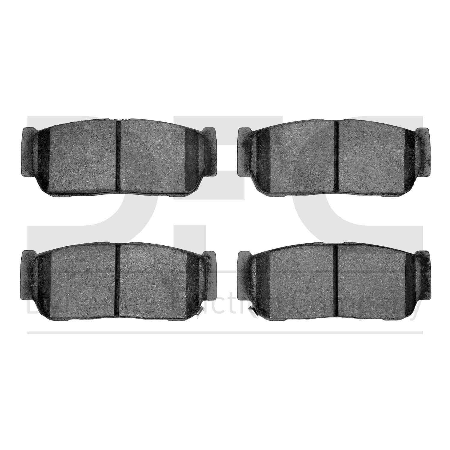 Dynamic Friction Company Disc Brake Pad Set  top view frsport 1551-0954-00