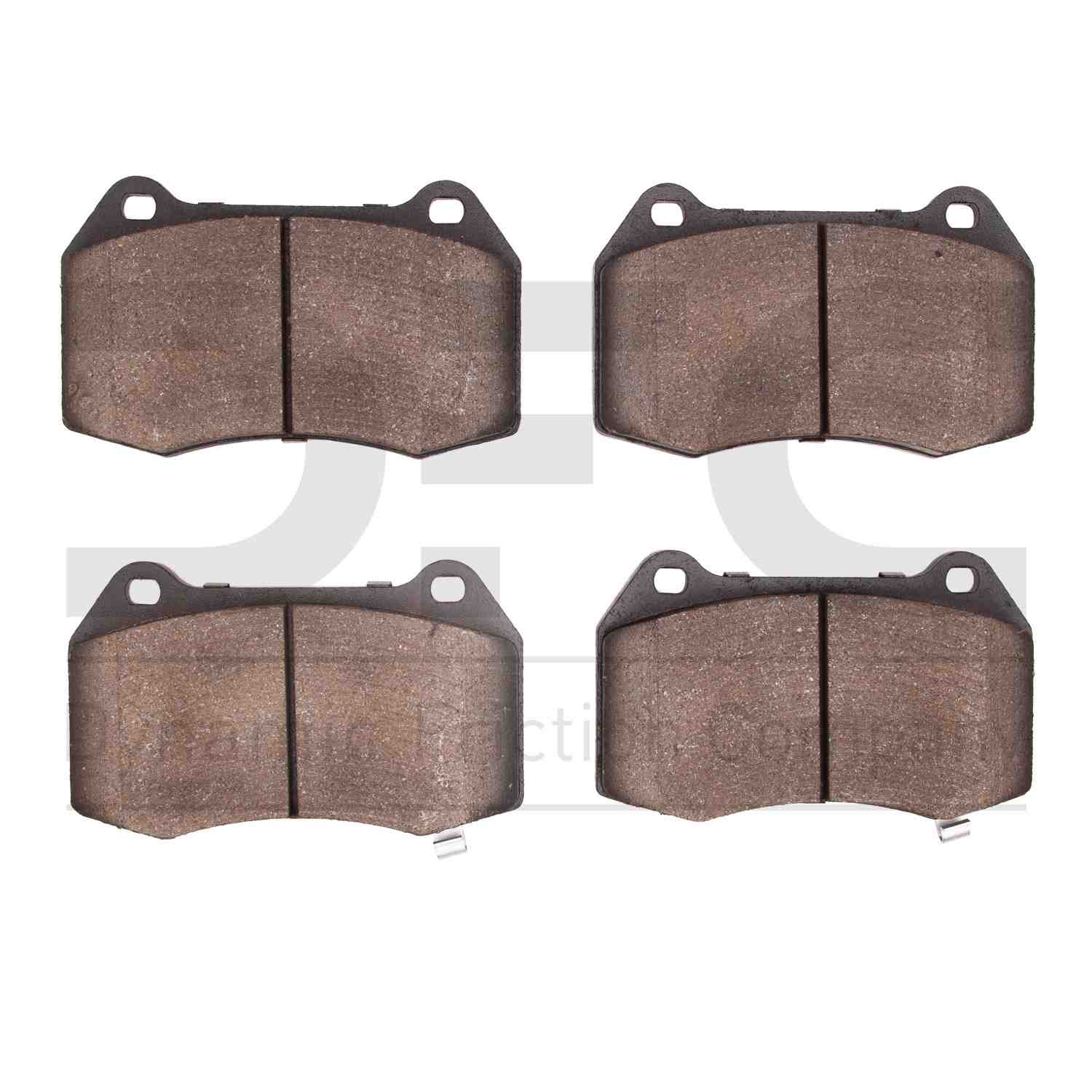 Dynamic Friction Company Disc Brake Pad Set  top view frsport 1551-0960-00