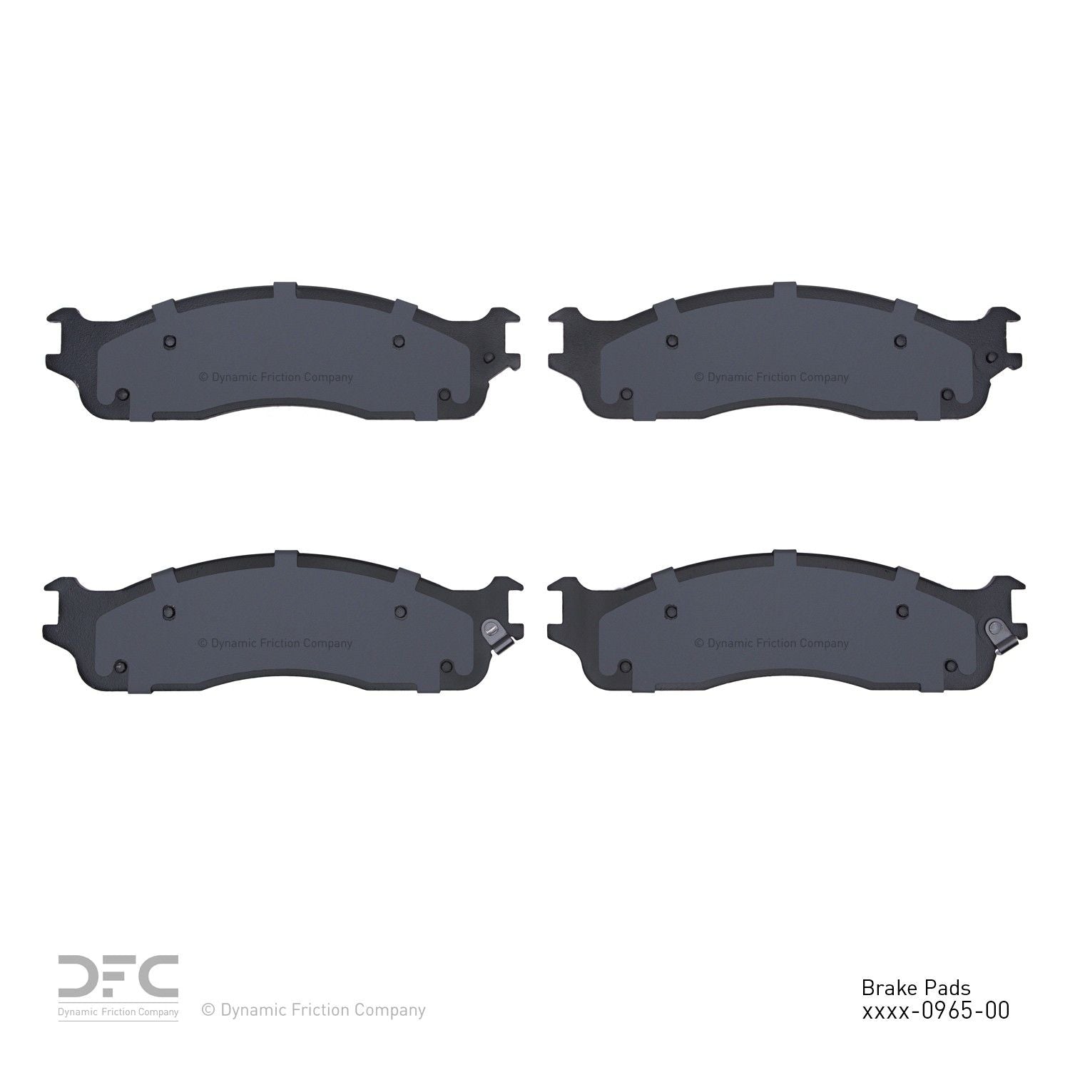 dynamic friction company disc brake pad set  frsport 1551-0965-00