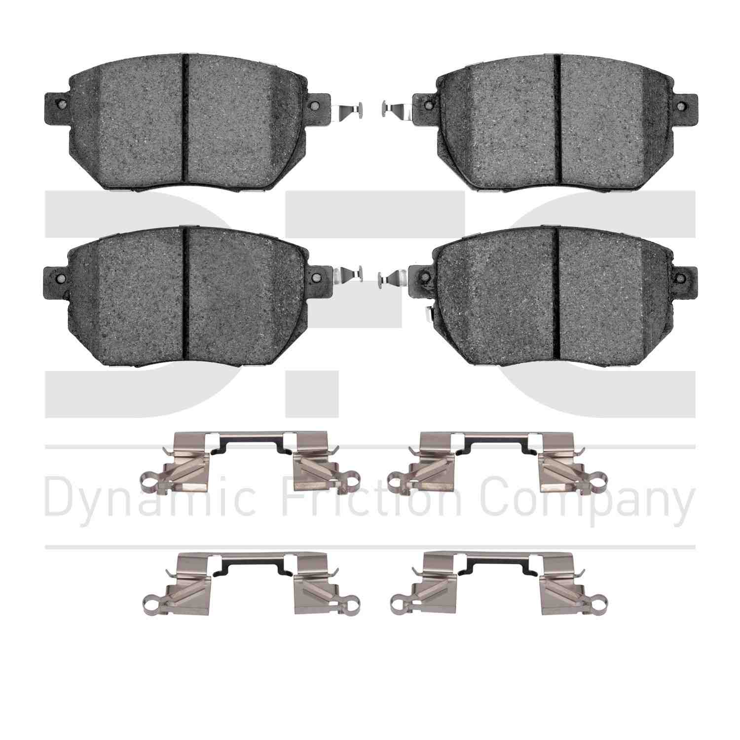 Dynamic Friction Company Disc Brake Pad Set  top view frsport 1551-0969-01