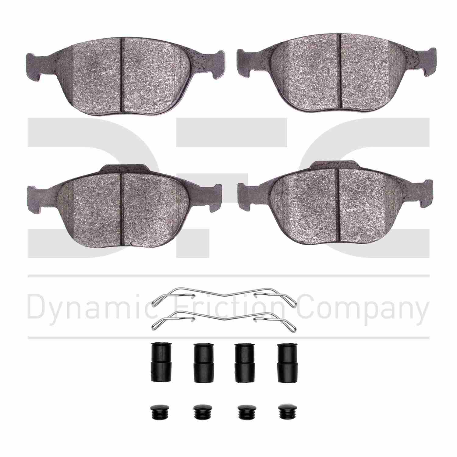 Dynamic Friction Company Disc Brake Pad Set  top view frsport 1551-0970-01