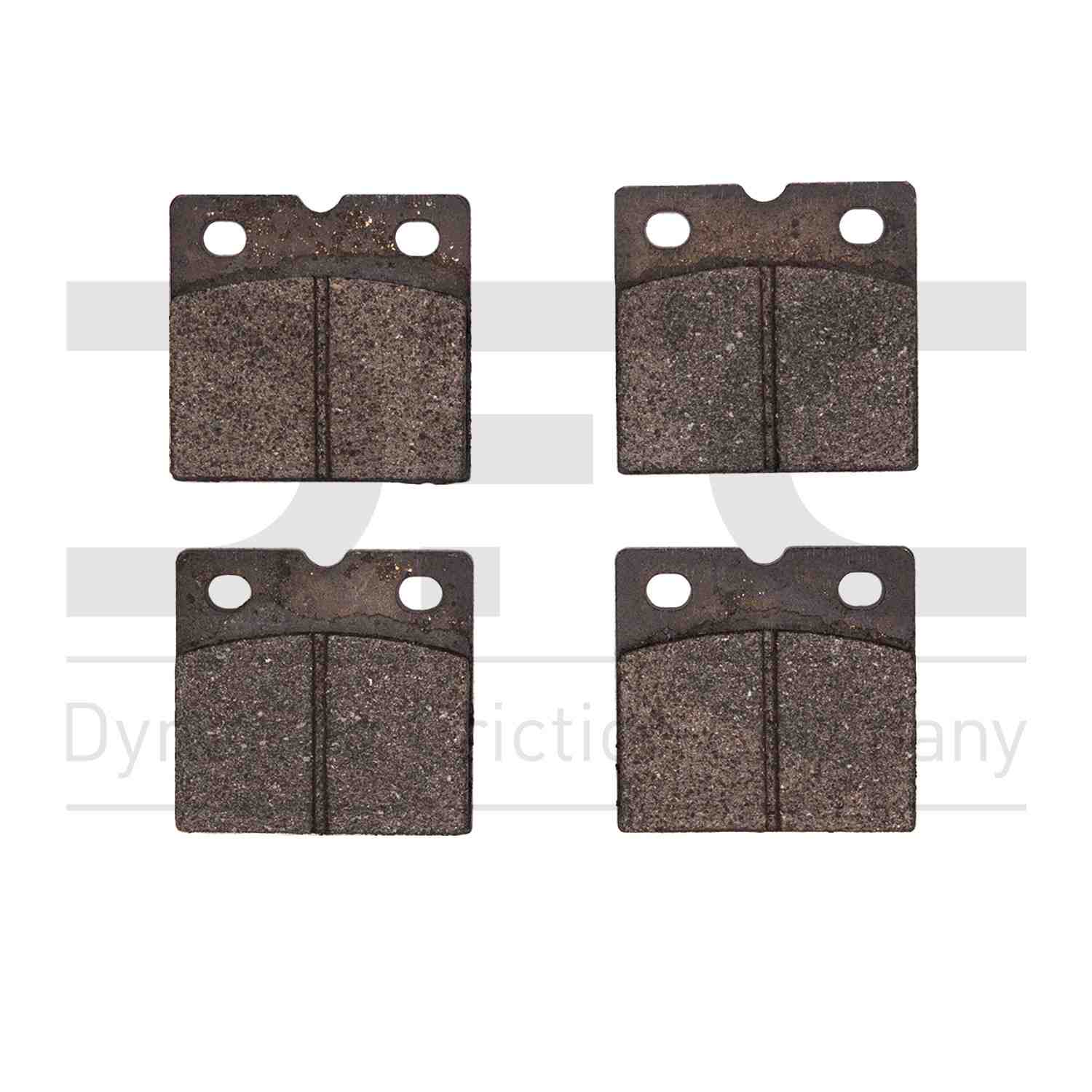 Dynamic Friction Company Disc Brake Pad Set  top view frsport 1551-0971-00