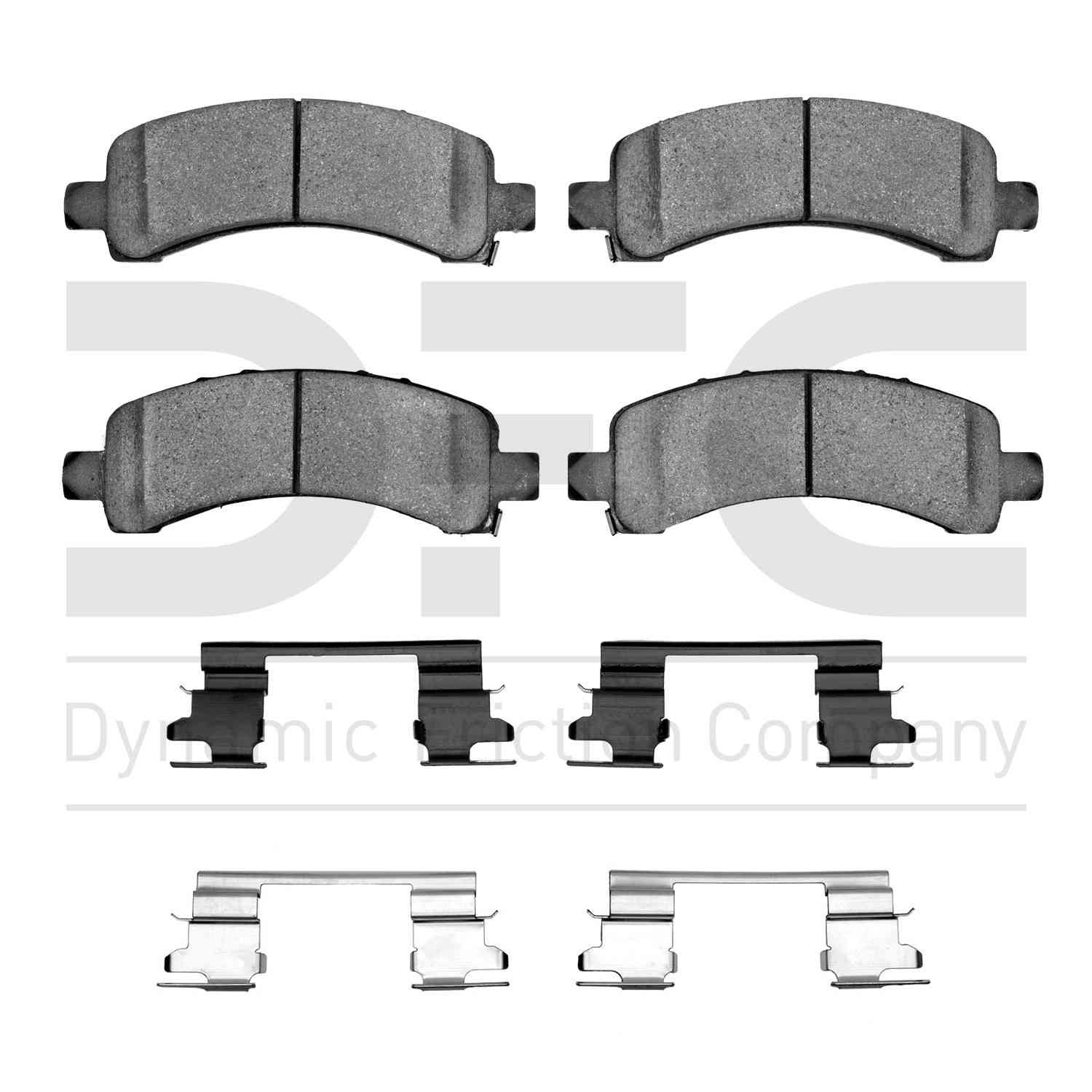 Dynamic Friction Company Disc Brake Pad Set  top view frsport 1551-0974-11