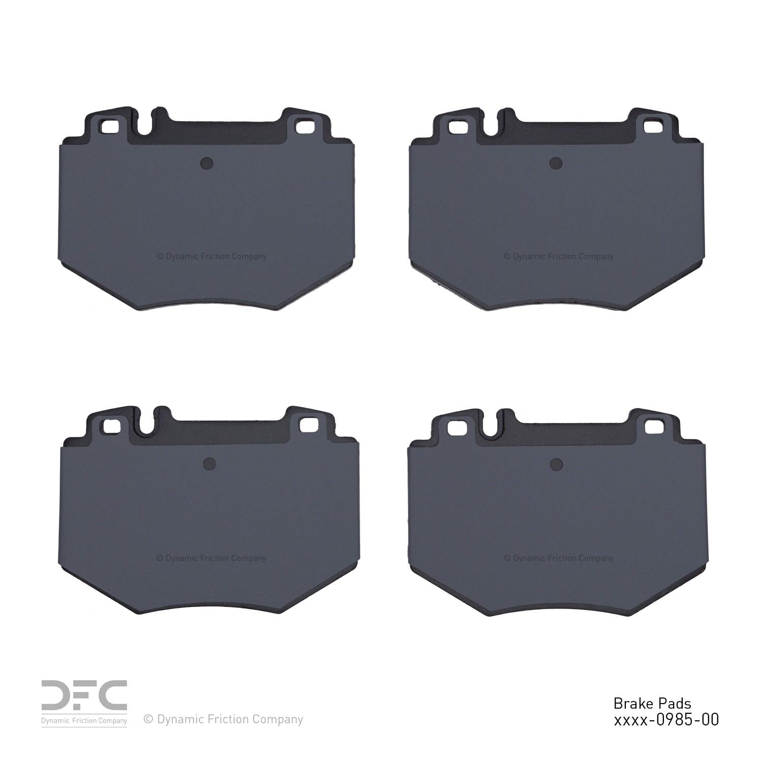 dynamic friction company disc brake pad set  frsport 1551-0985-00