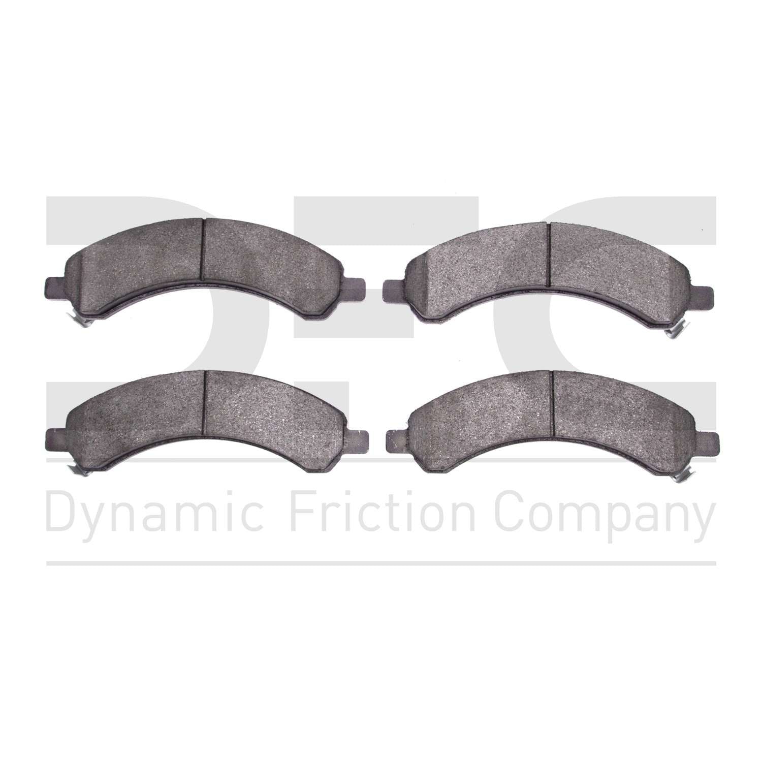 Dynamic Friction Company Disc Brake Pad Set  top view frsport 1551-0989-00