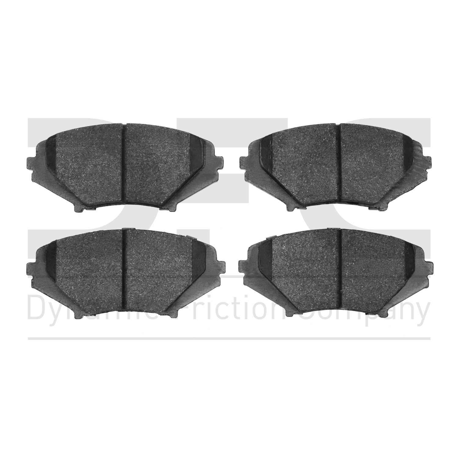 Dynamic Friction Company Disc Brake Pad Set  top view frsport 1551-1009-00