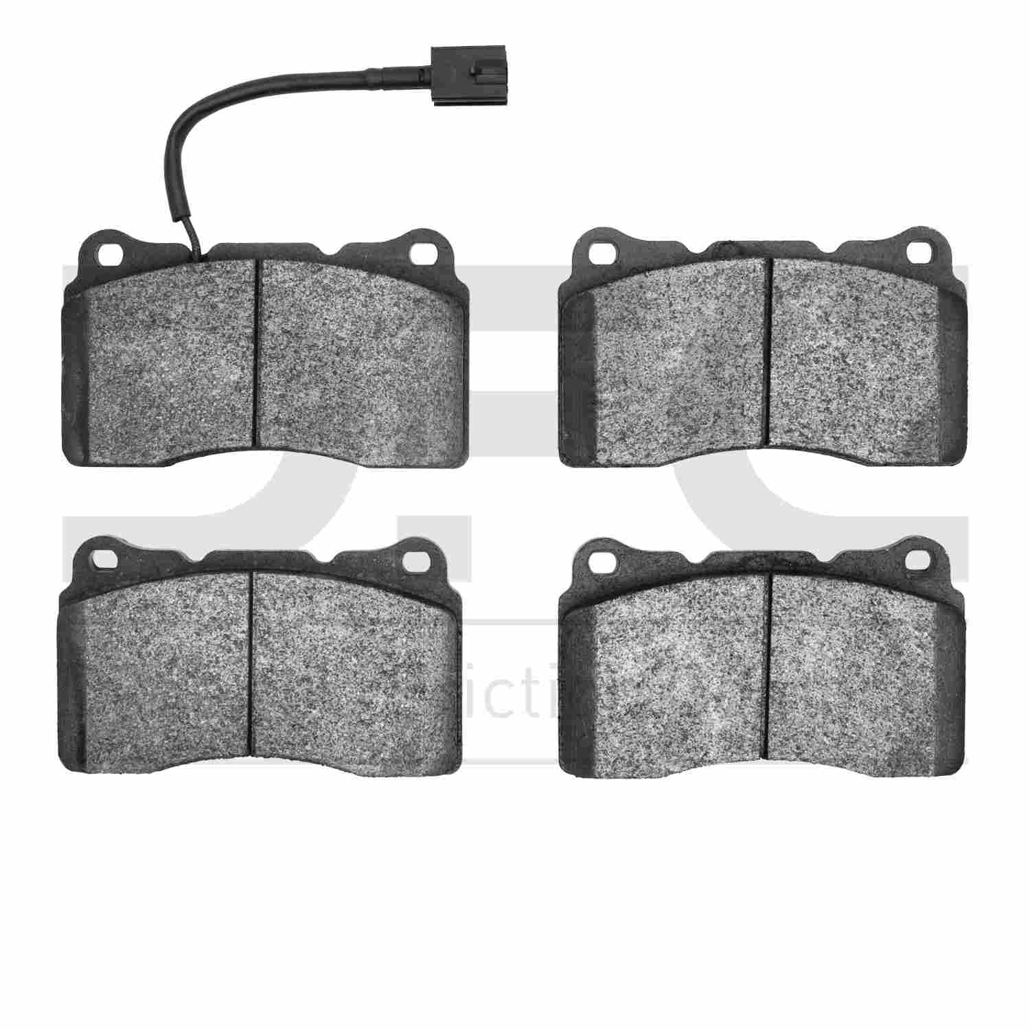 Dynamic Friction Company Disc Brake Pad Set  top view frsport 1551-1016-00