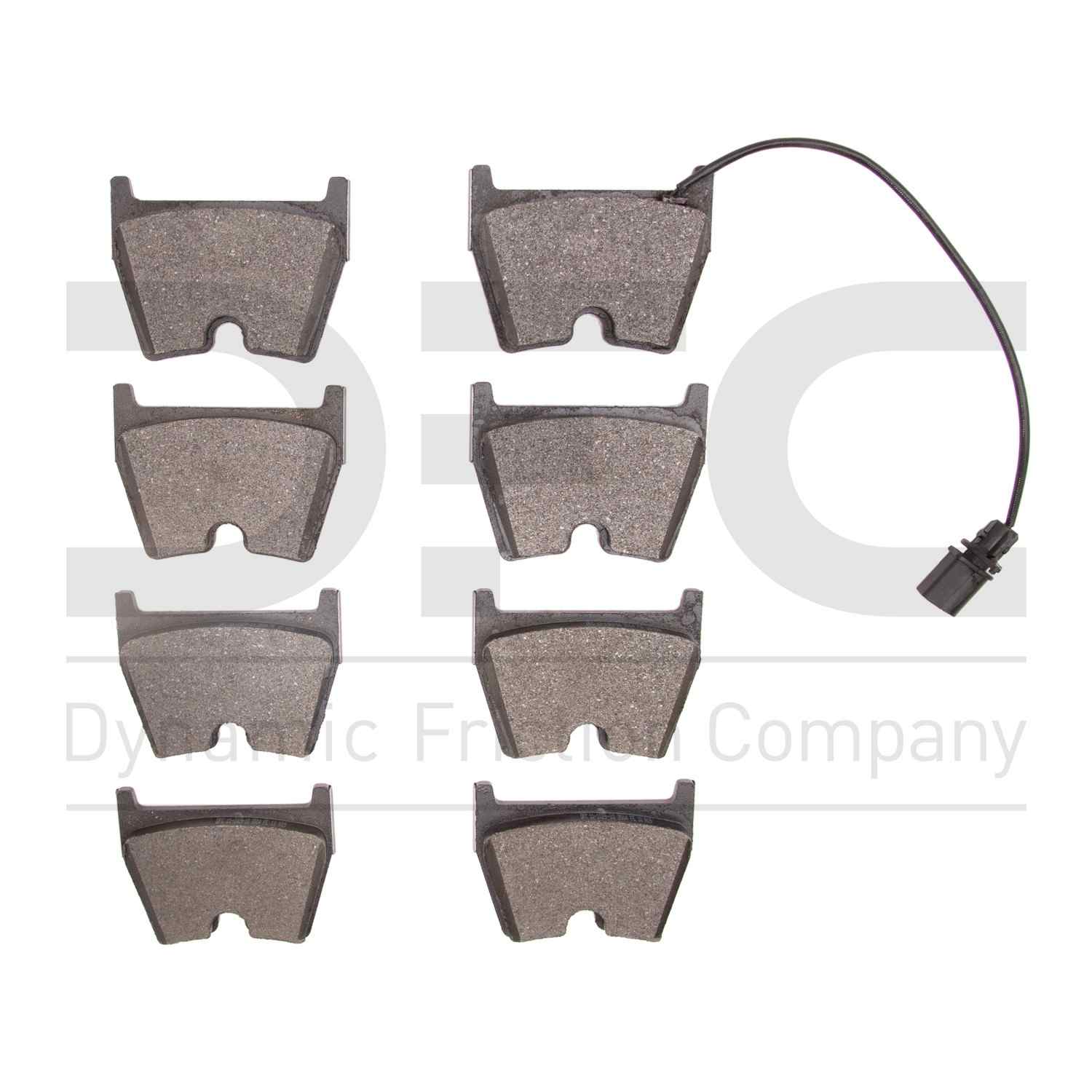 Dynamic Friction Company Disc Brake Pad Set  top view frsport 1551-1029-10