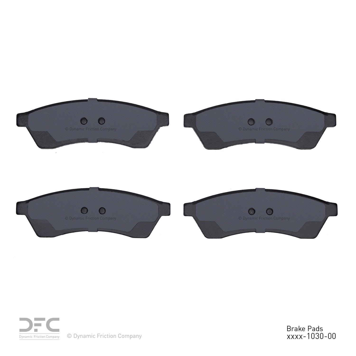 dynamic friction company disc brake pad set  frsport 1551-1030-00