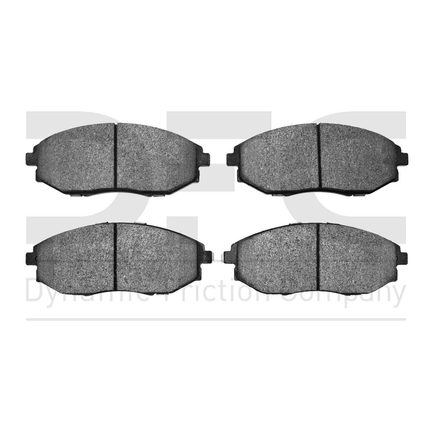 Dynamic Friction Company Disc Brake Pad Set  top view frsport 1551-1031-00