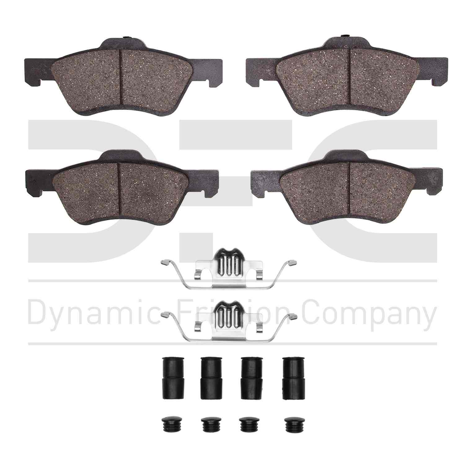 dynamic friction company disc brake pad set  frsport 1551-1047-01