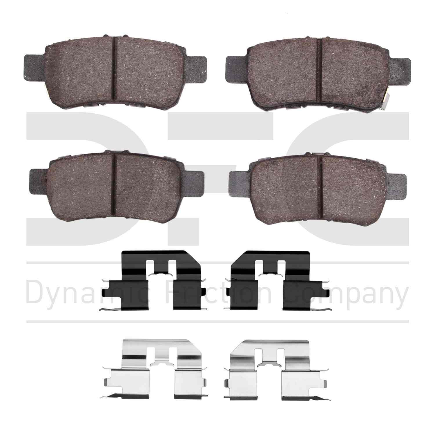 Dynamic Friction Company Disc Brake Pad Set  top view frsport 1551-1088-01