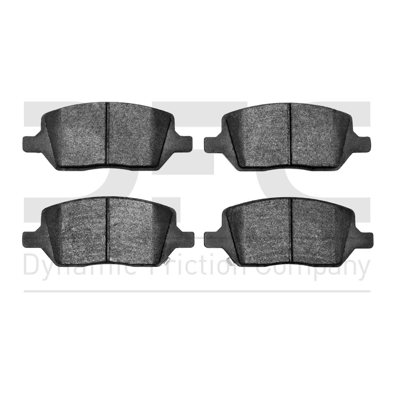 Dynamic Friction Company Disc Brake Pad Set  top view frsport 1551-1093-00