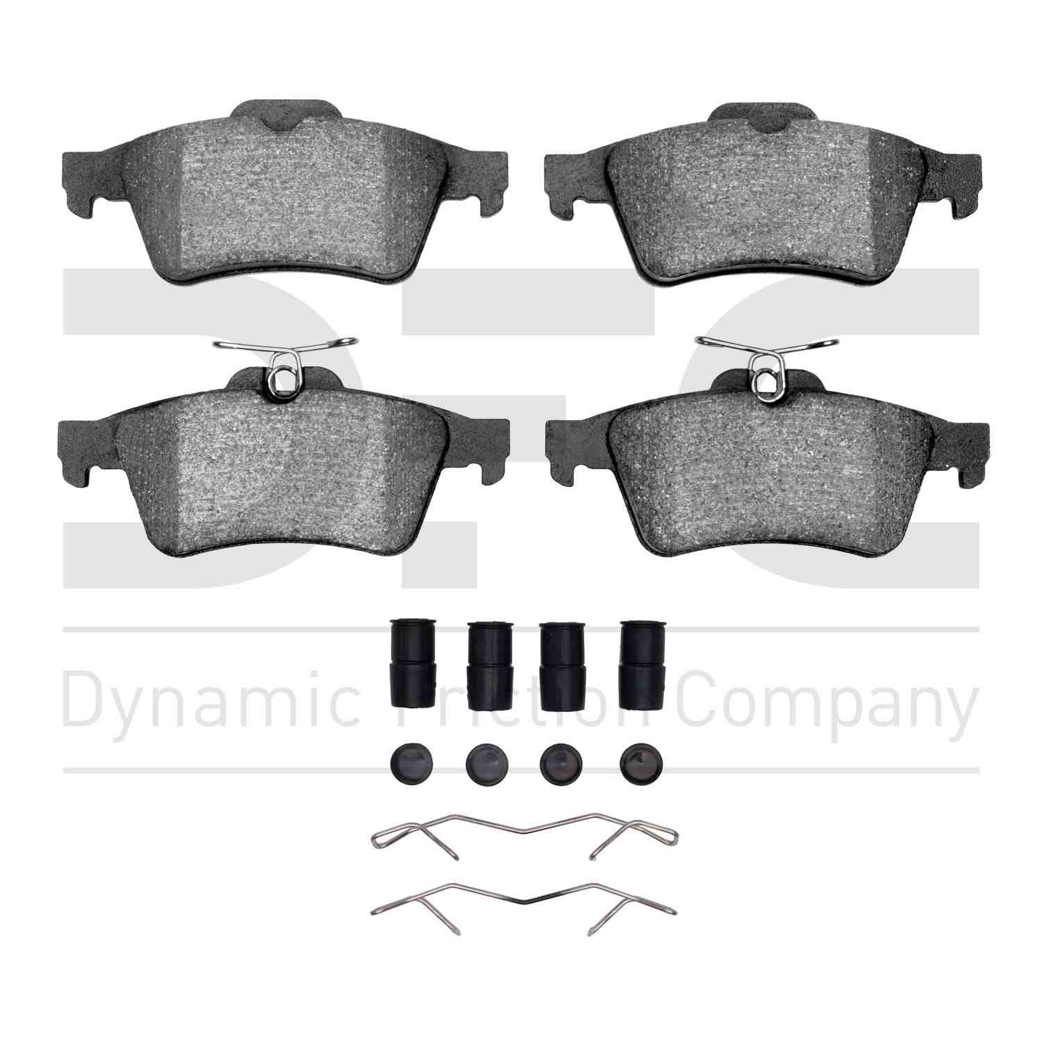 Dynamic Friction Company Disc Brake Pad Set  top view frsport 1551-1095-01