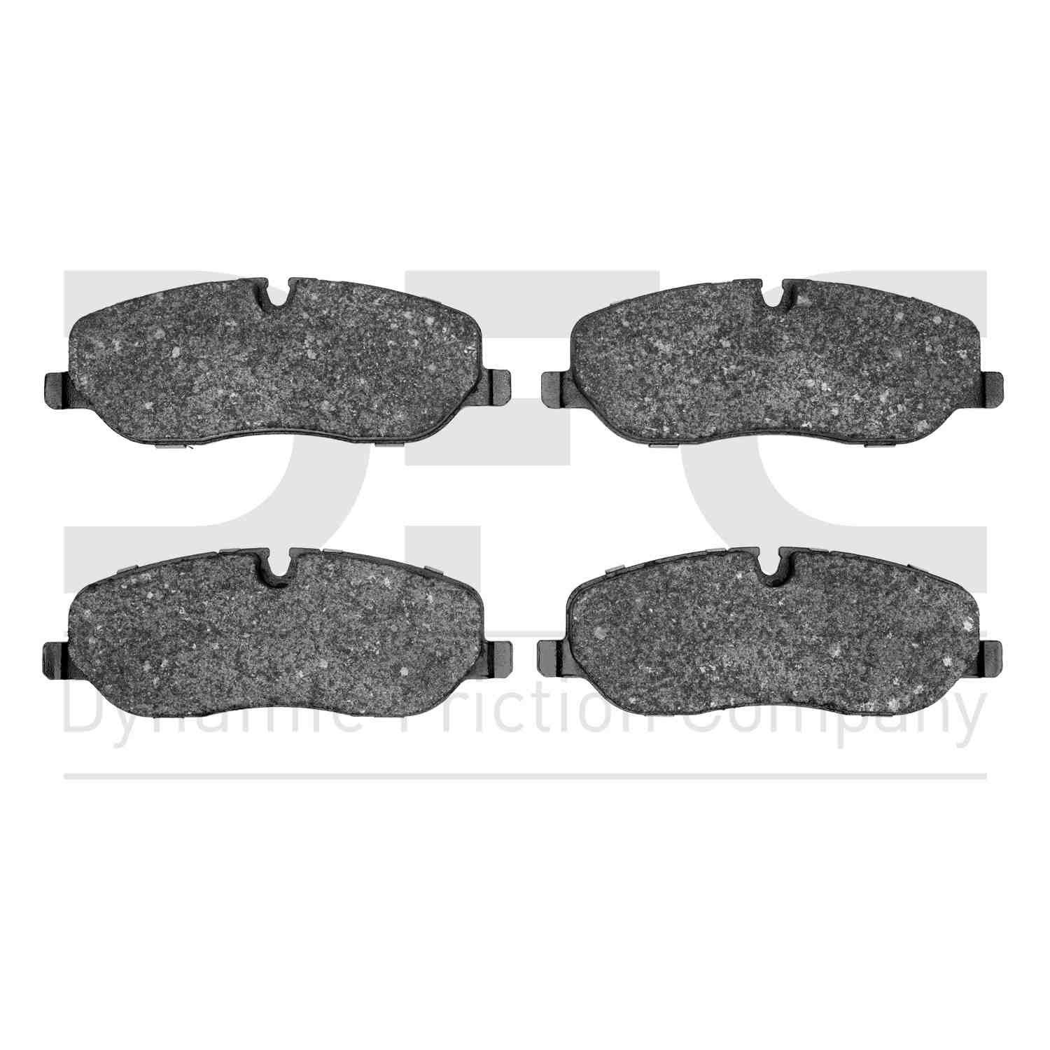 Dynamic Friction Company Disc Brake Pad Set  top view frsport 1551-1098-00