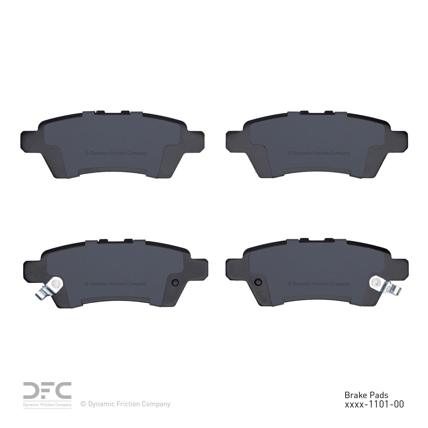 dynamic friction company disc brake pad set  frsport 1551-1101-00