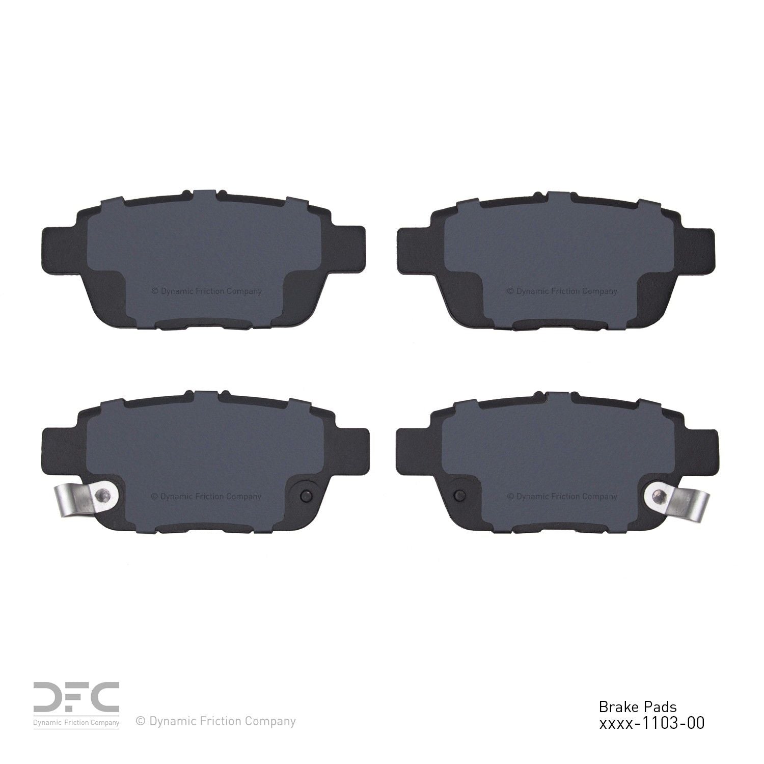 dynamic friction company disc brake pad set  frsport 1551-1103-00