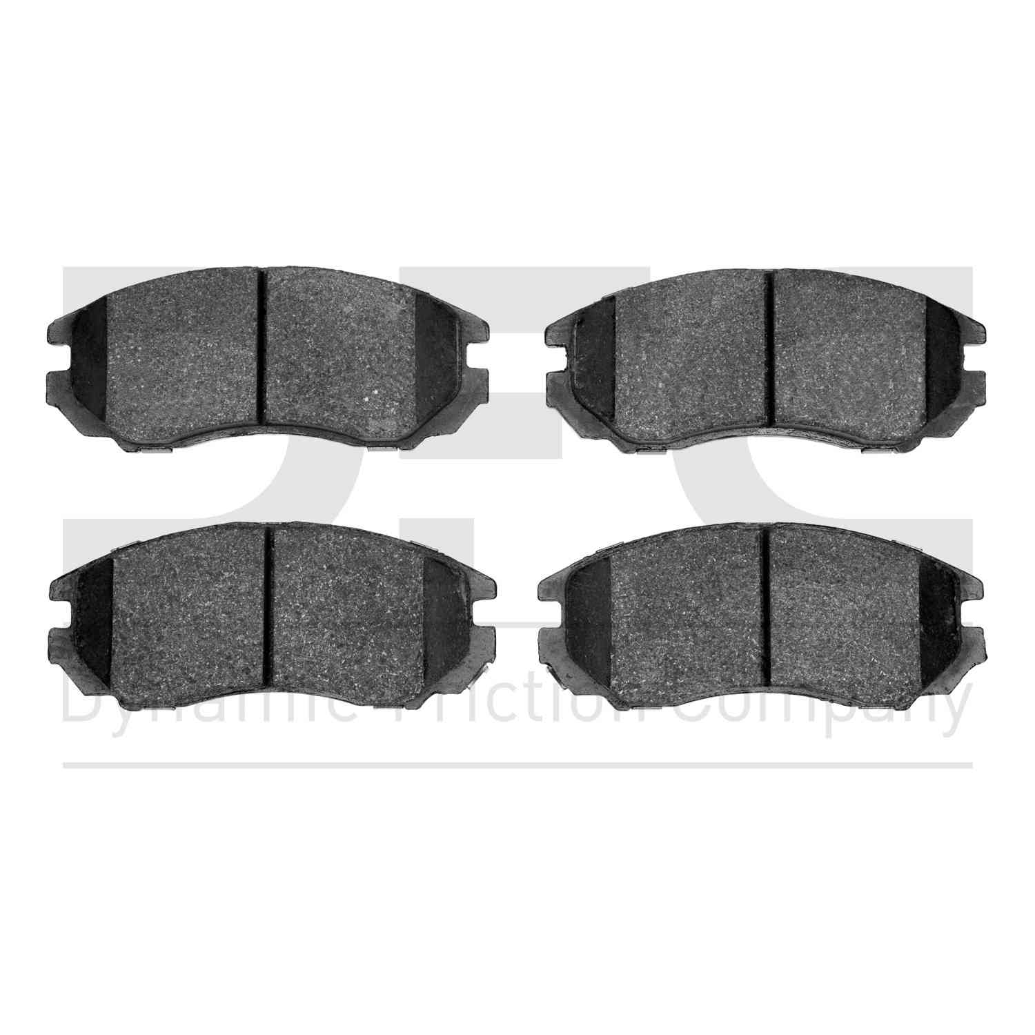 Dynamic Friction Company Disc Brake Pad Set  top view frsport 1551-1104-00