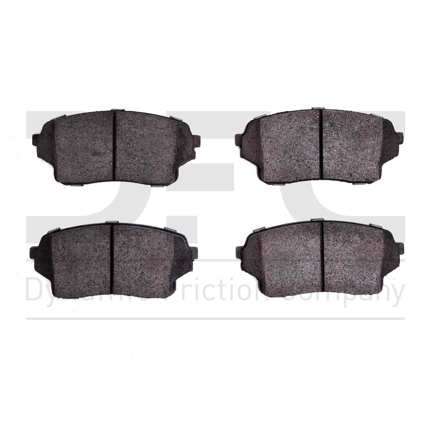 Dynamic Friction Company Disc Brake Pad Set  top view frsport 1551-1105-00