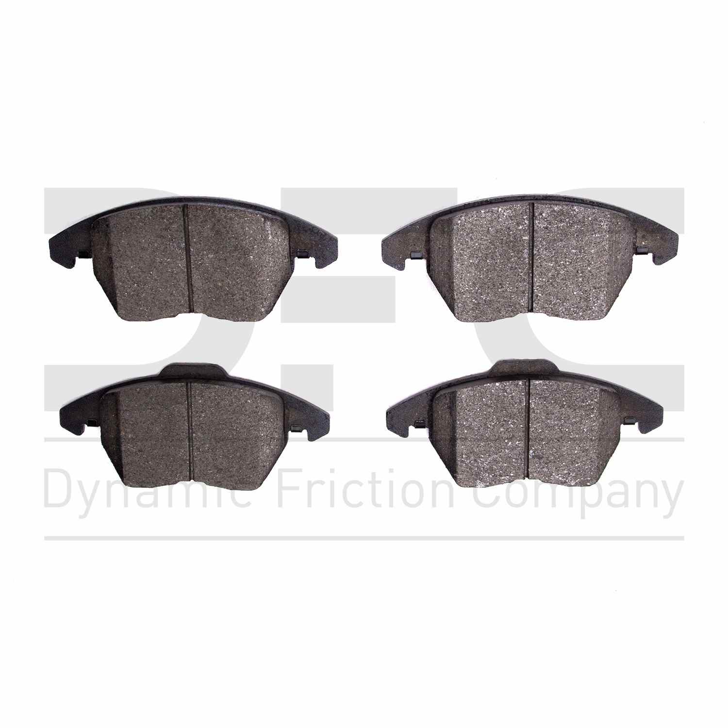 Dynamic Friction Company Disc Brake Pad Set  top view frsport 1551-1107-00