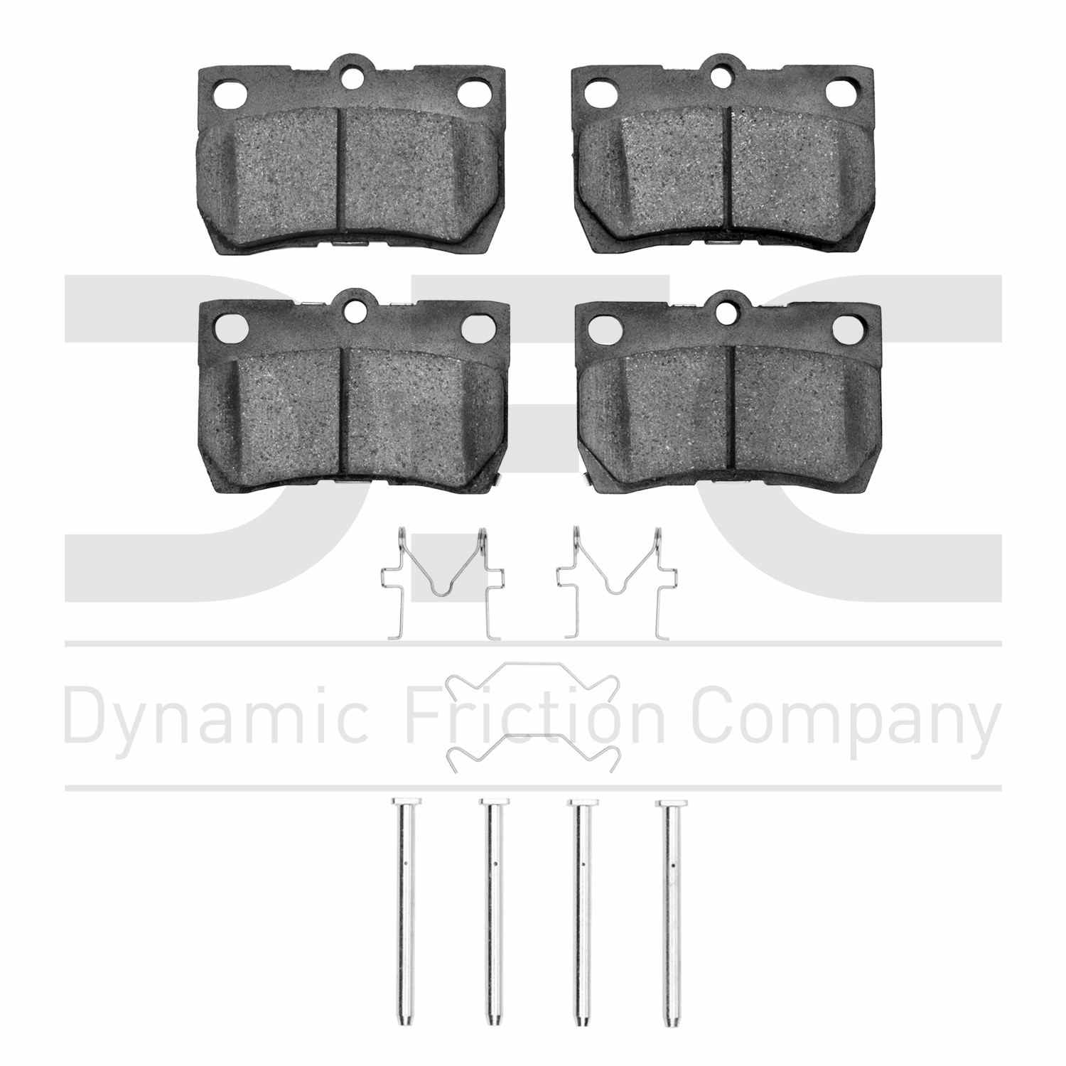 Dynamic Friction Company Disc Brake Pad Set  top view frsport 1551-1113-01