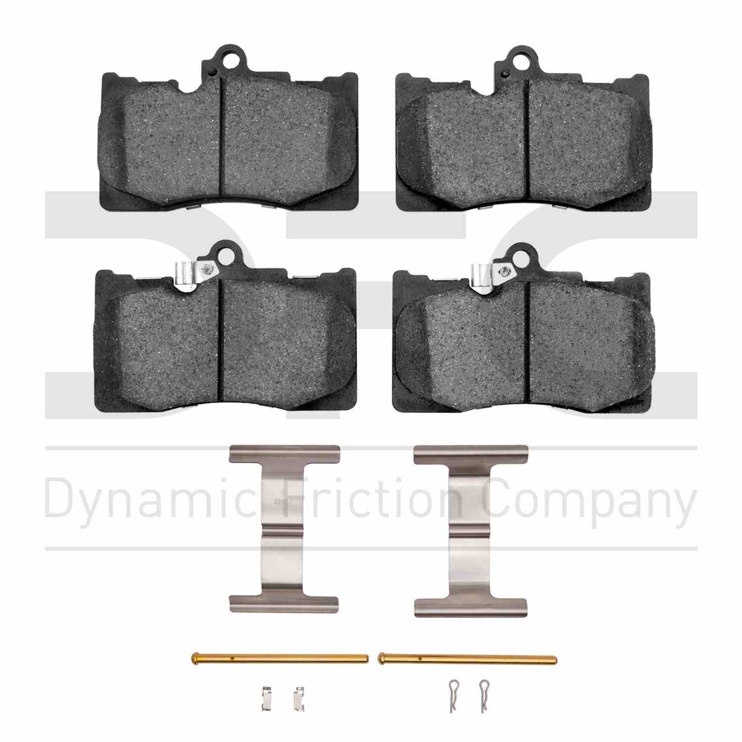 Dynamic Friction Company Disc Brake Pad Set  top view frsport 1551-1118-01