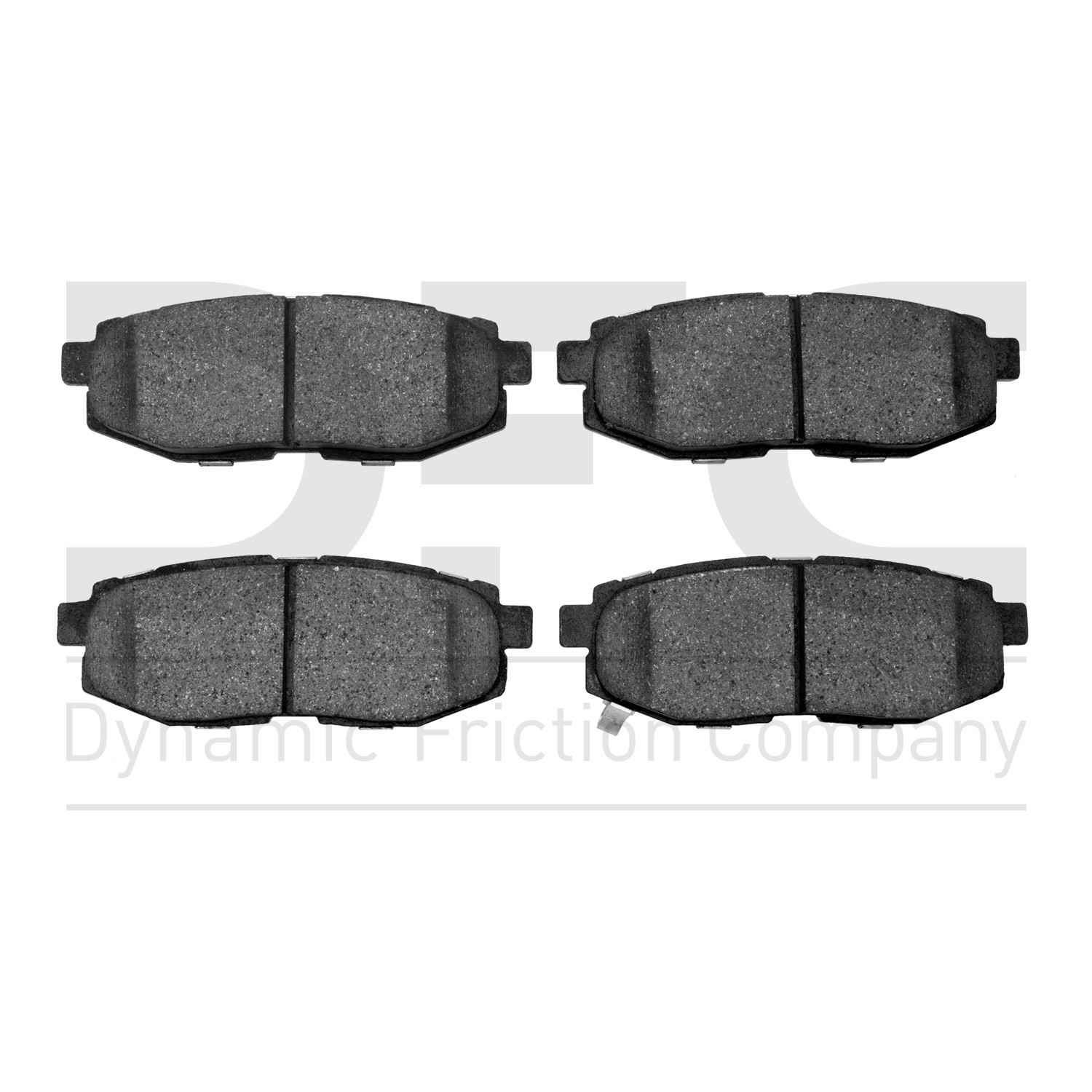 Dynamic Friction Company Disc Brake Pad Set  top view frsport 1551-1124-00